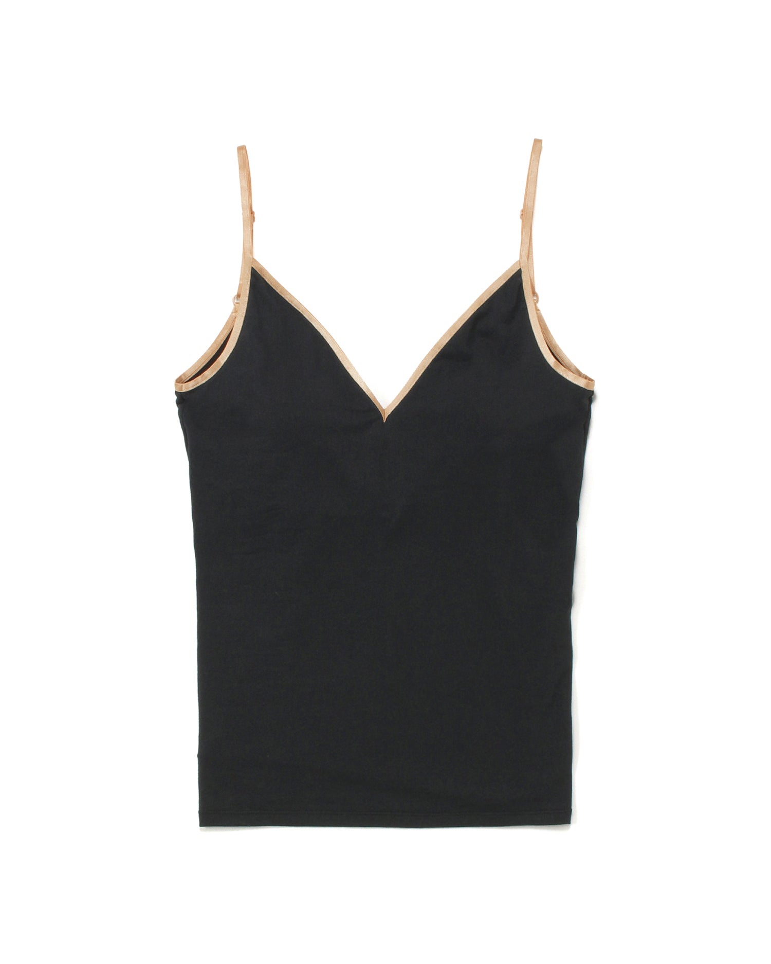 UNDERSON UNDERSON for AMARC カップ付バックオープンキャミソール<ブラック>
