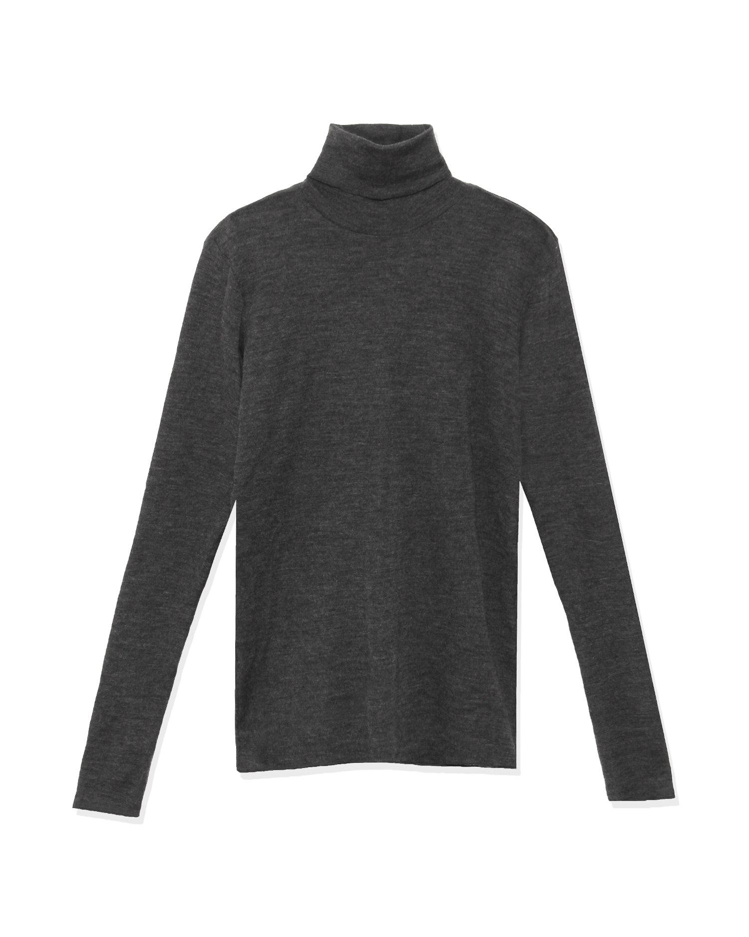 Turtleneck cut and sew (charcoal gray)