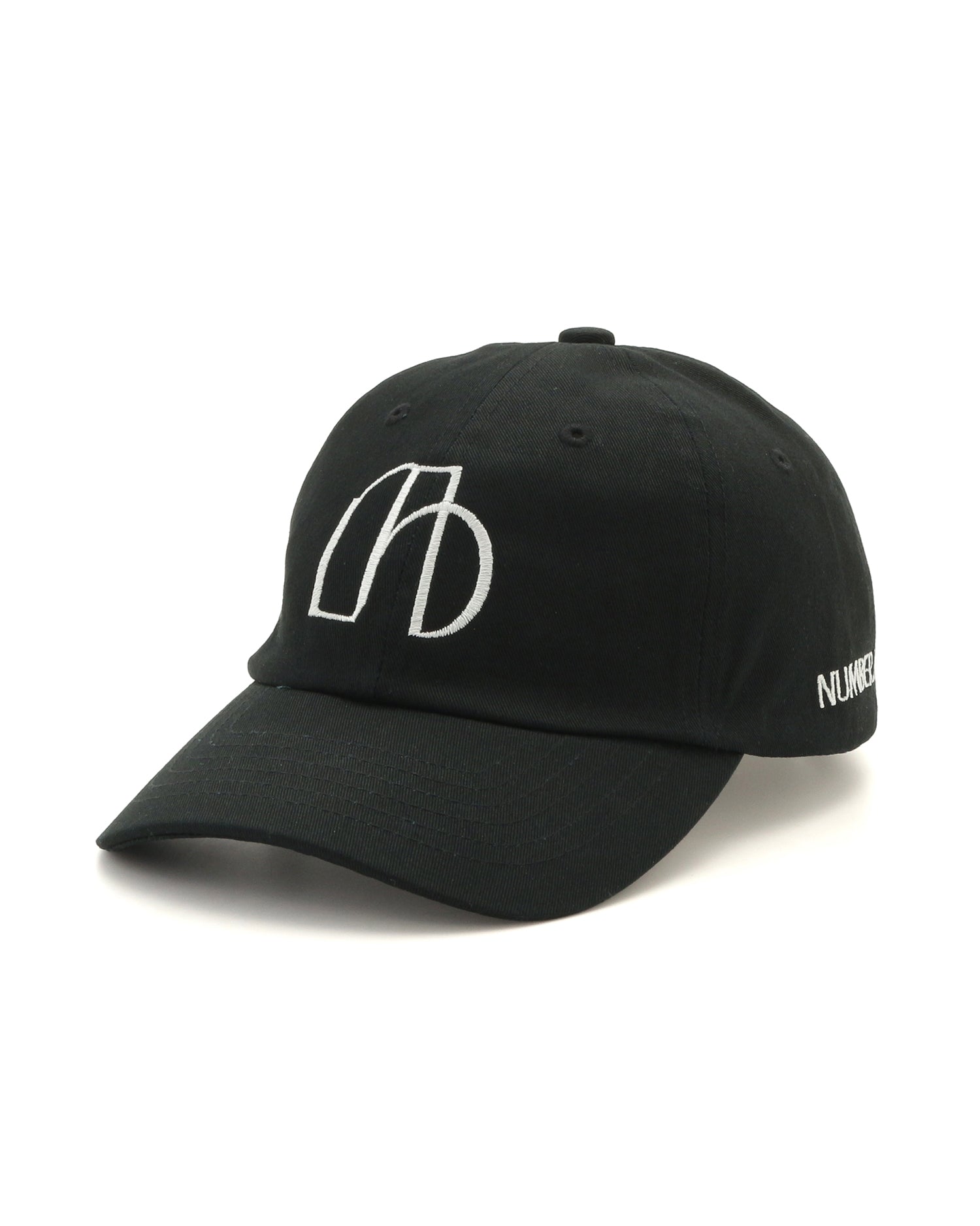 NUMBER.b logo embroidered cap (canvas) &lt;black&gt;