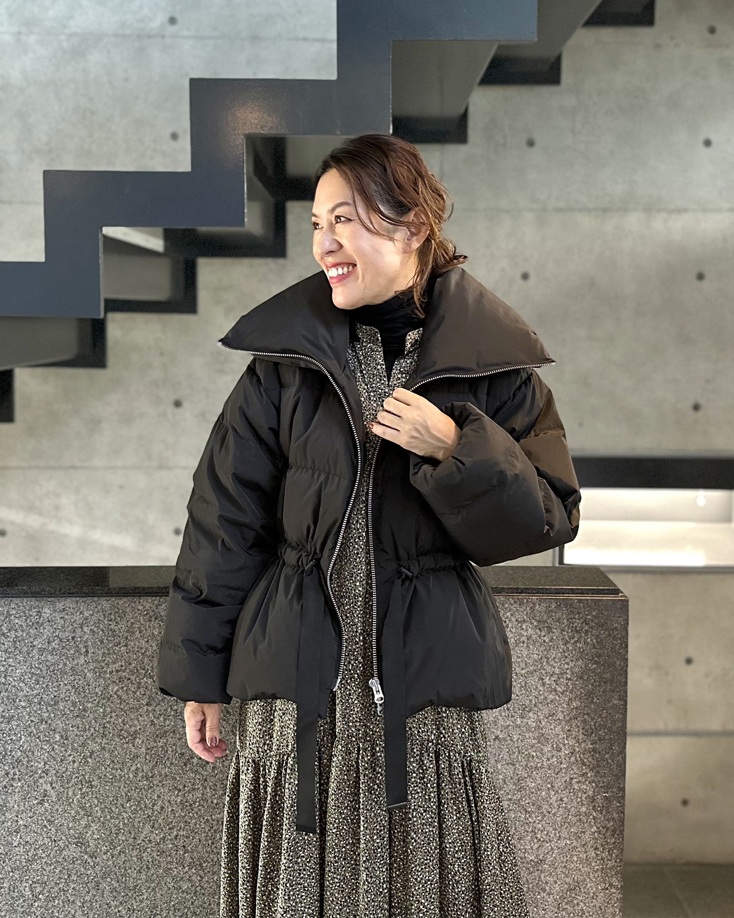 ビッグカラー ダウンコート