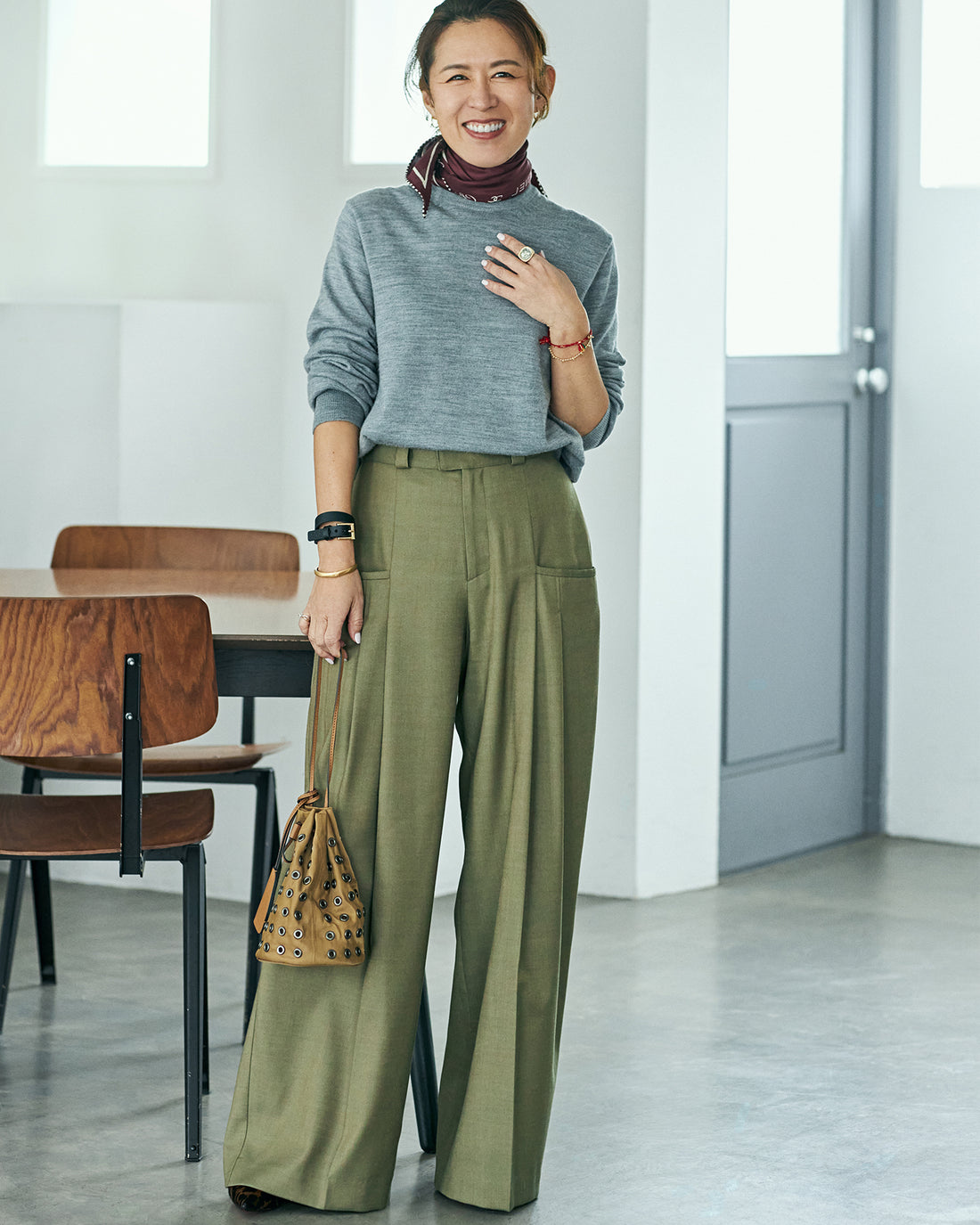 <SLOANE exclusive>14G wool knit