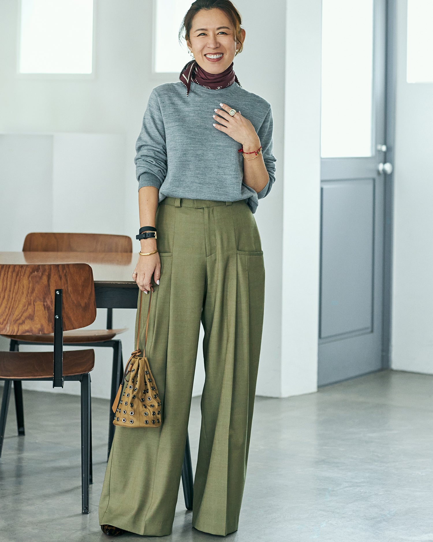 <SLOANE exclusive>14G wool knit