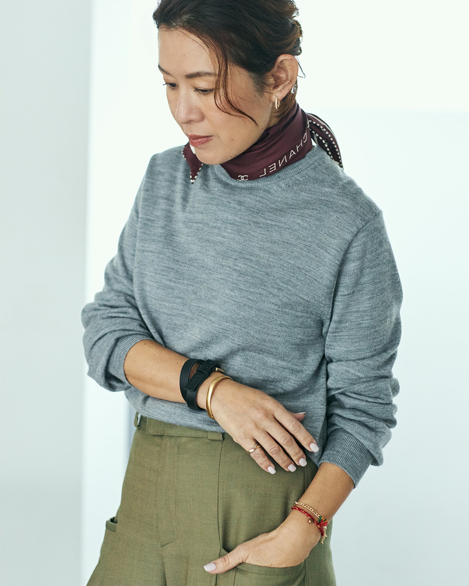 <SLOANE exclusive>14G wool knit