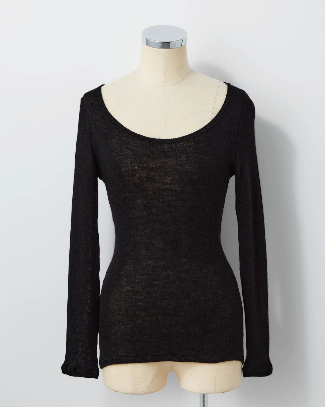 <TOQUE>ロイヤルベビーアルパカ針抜きスムス2WAYロングTシャツ