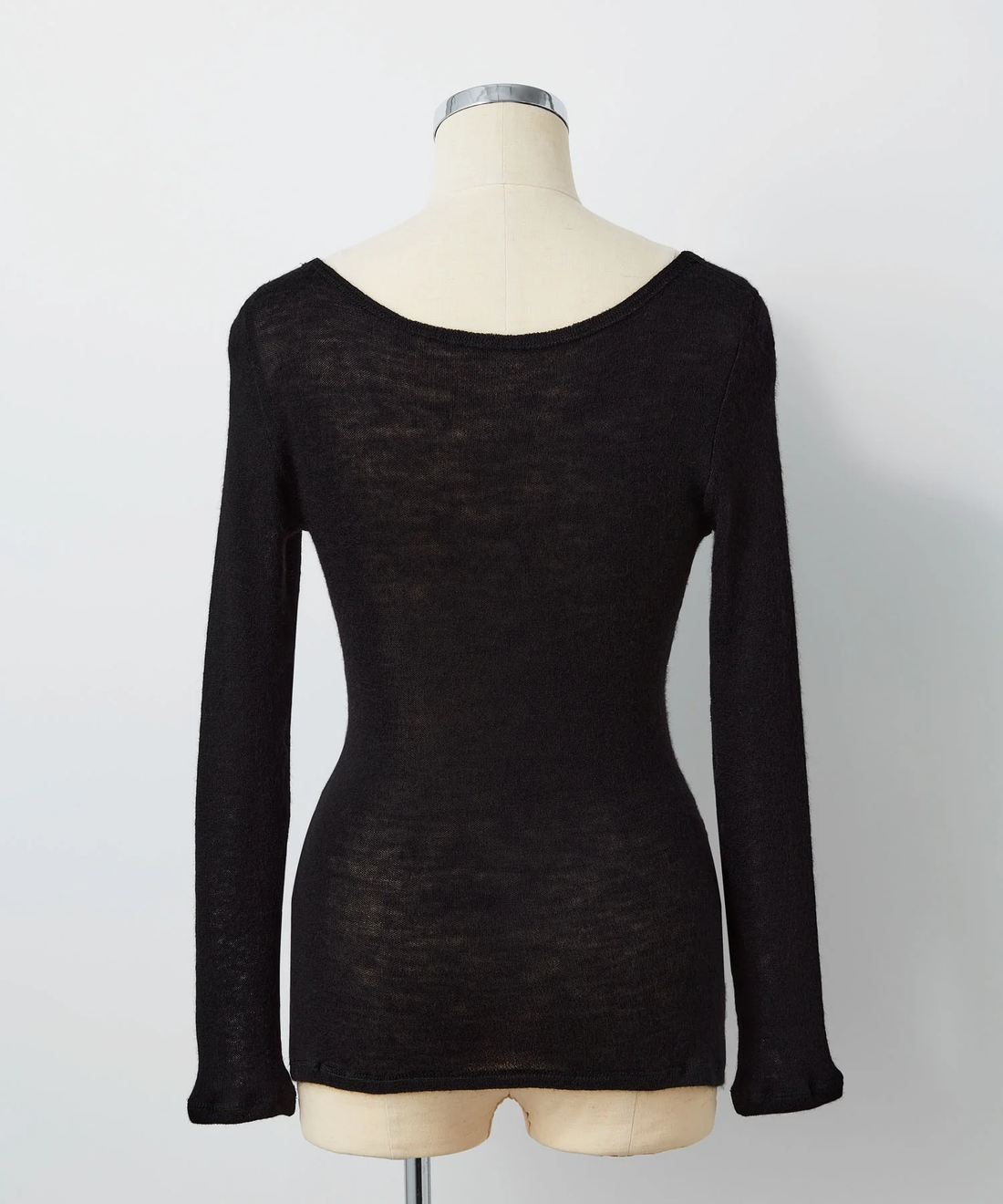 <TOQUE>ロイヤルベビーアルパカ針抜きスムス2WAYロングTシャツ