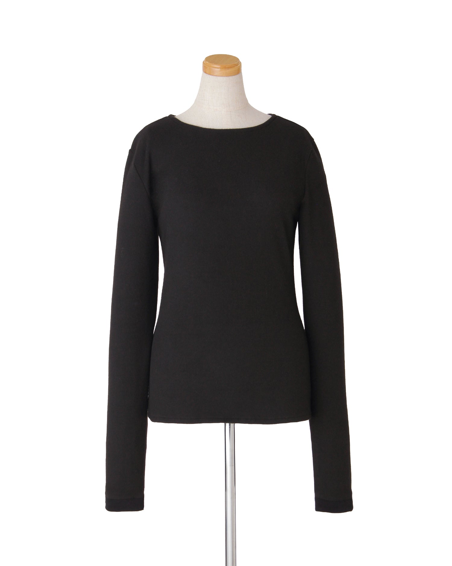 ジャージーカットソー<ブラック>