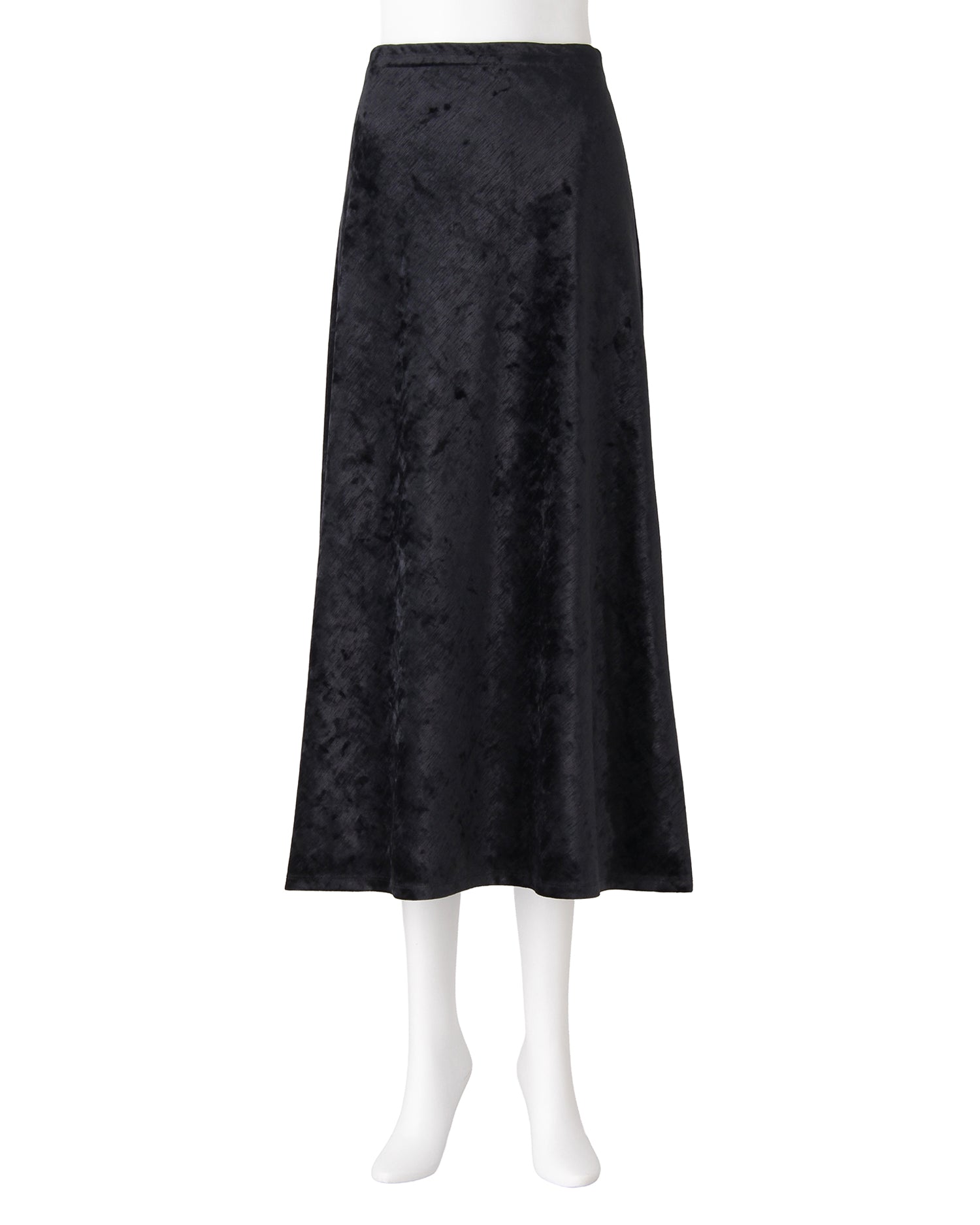 ベロアスカート<ブラック>