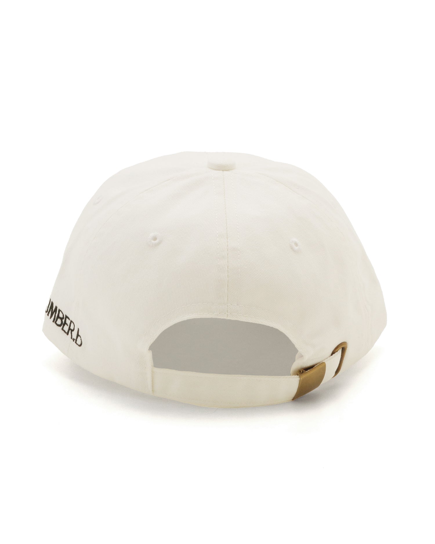 NUMBER.b logo embroidered cap (canvas) &lt;white&gt;