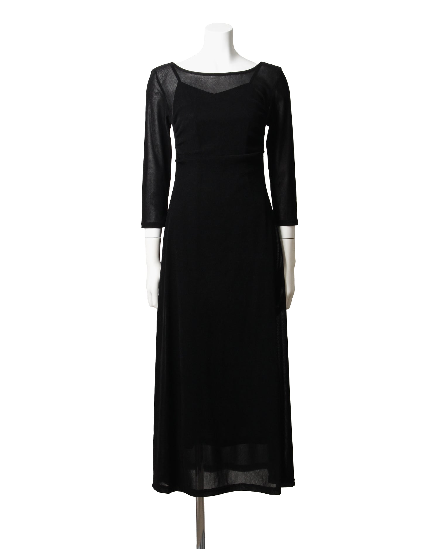 Flocked tulle dress