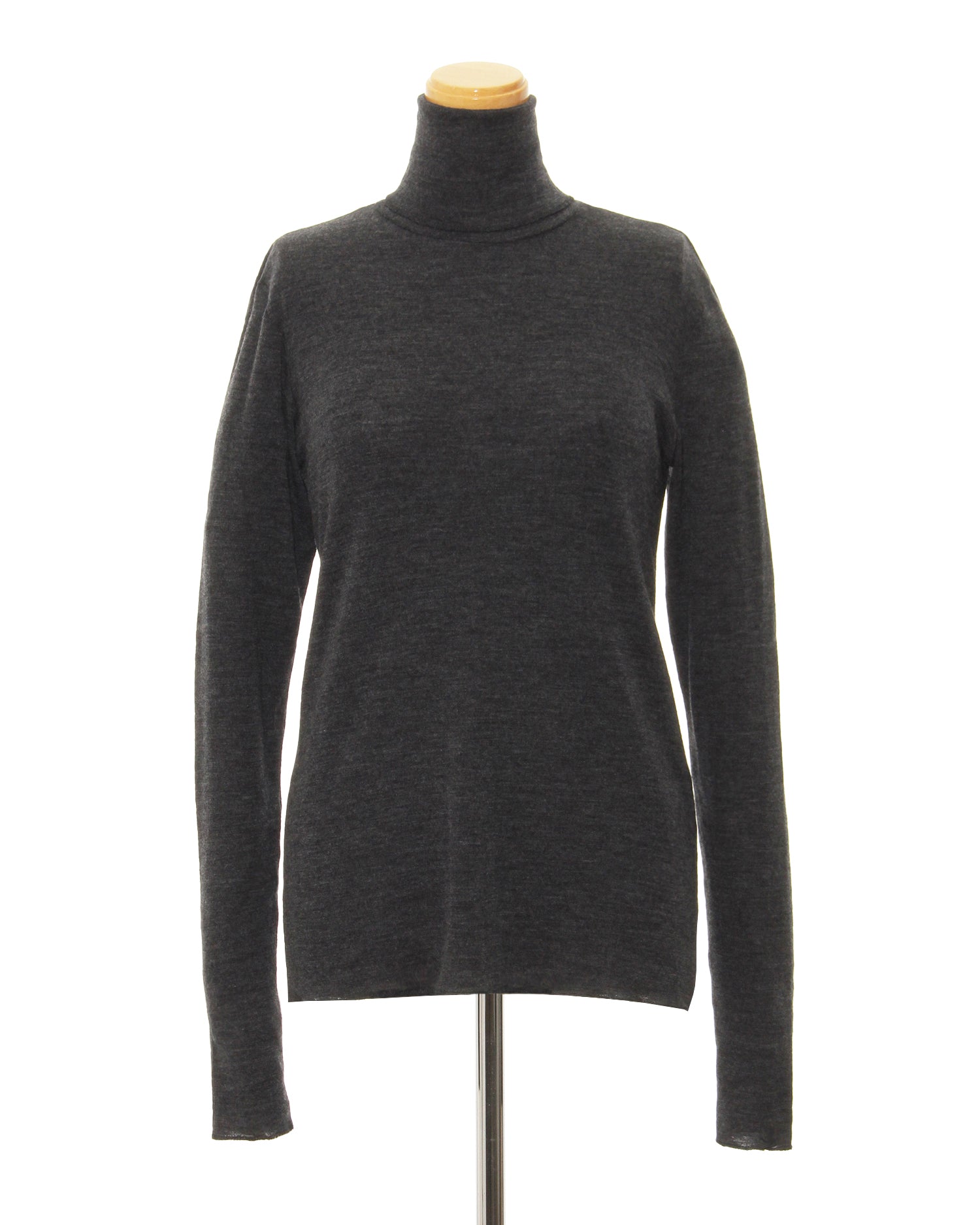 Turtleneck cut and sew (charcoal gray)