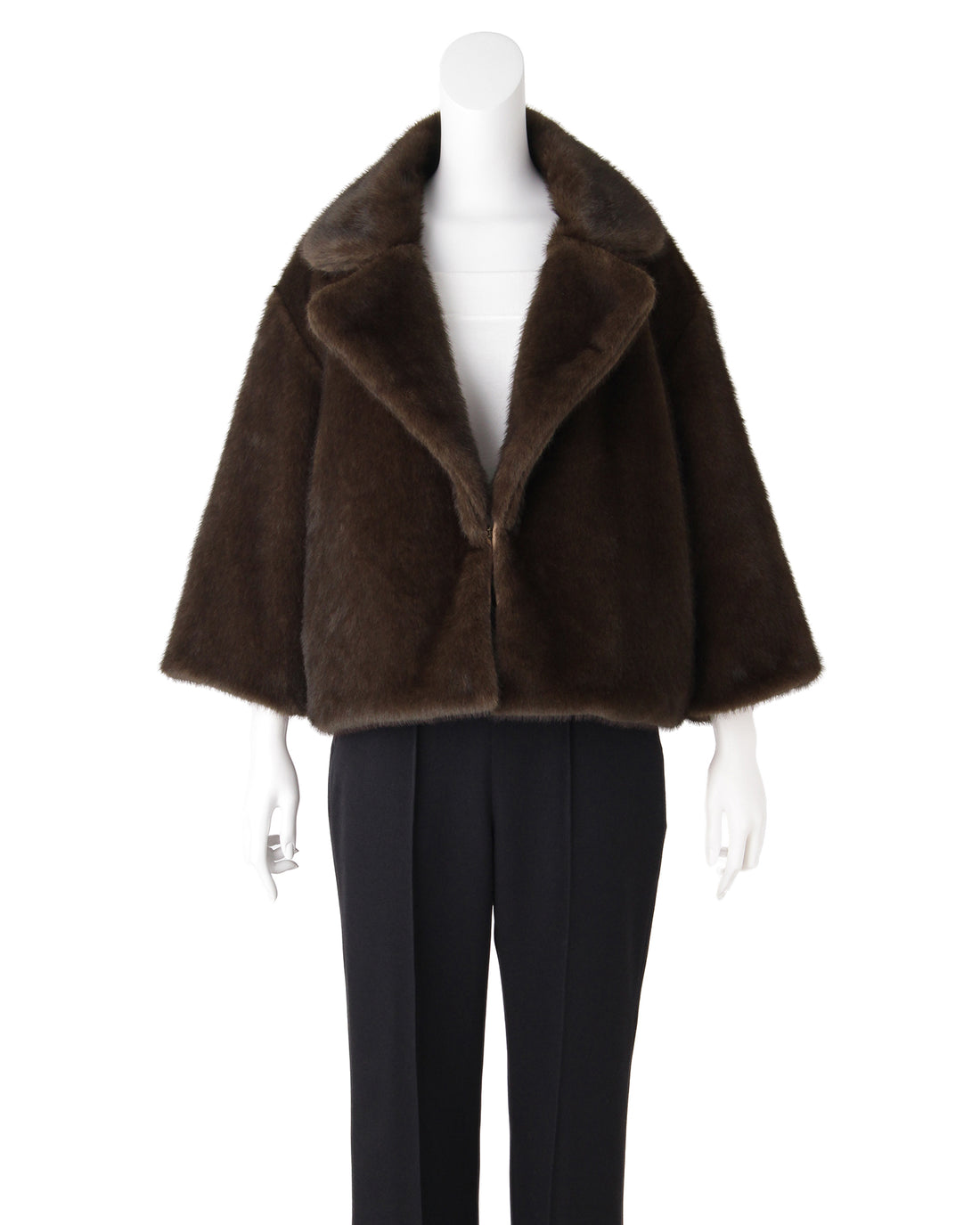 reversible faux fur jacket