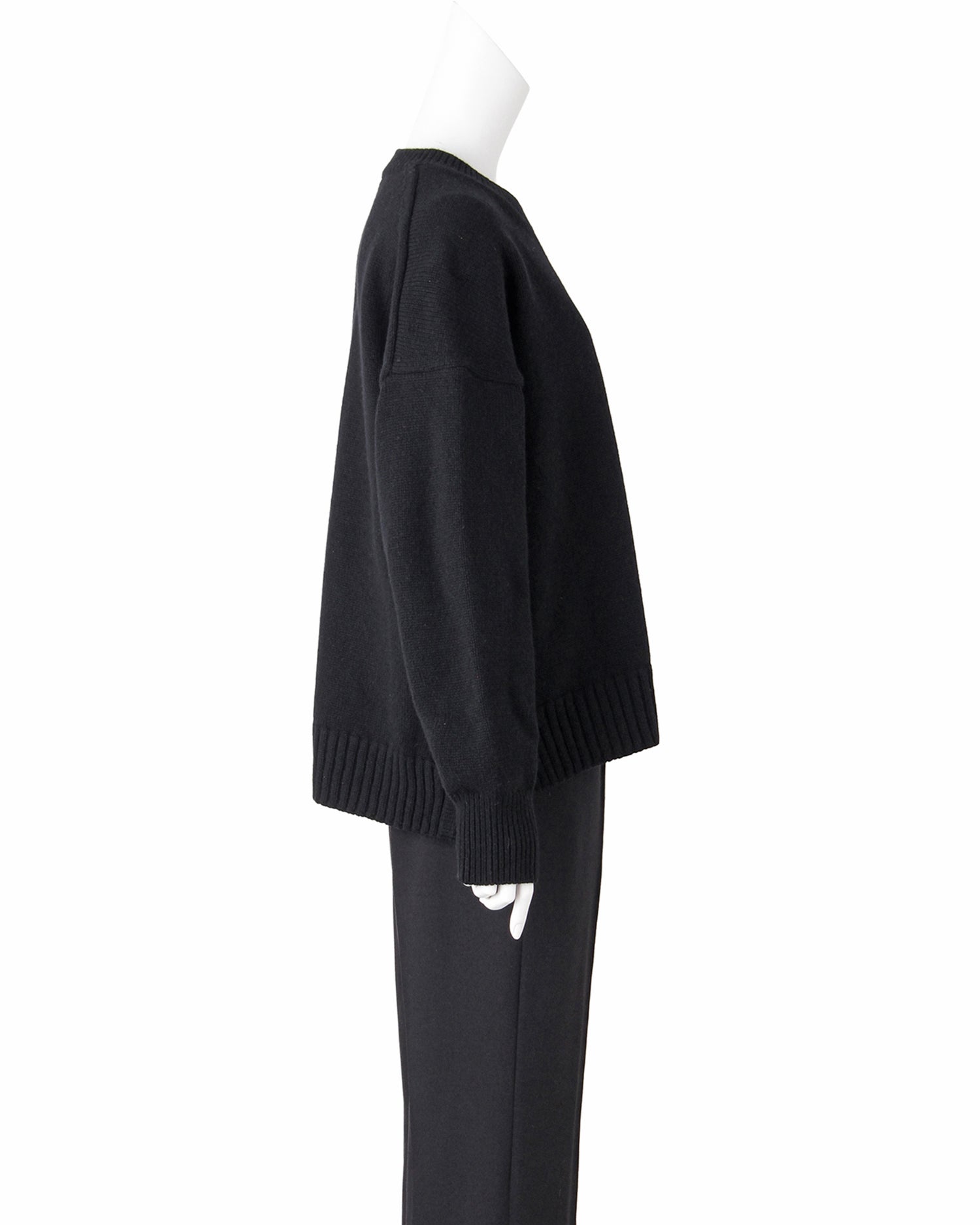 <SLOANE別注>5G ウールカシミヤニット<ブラック>