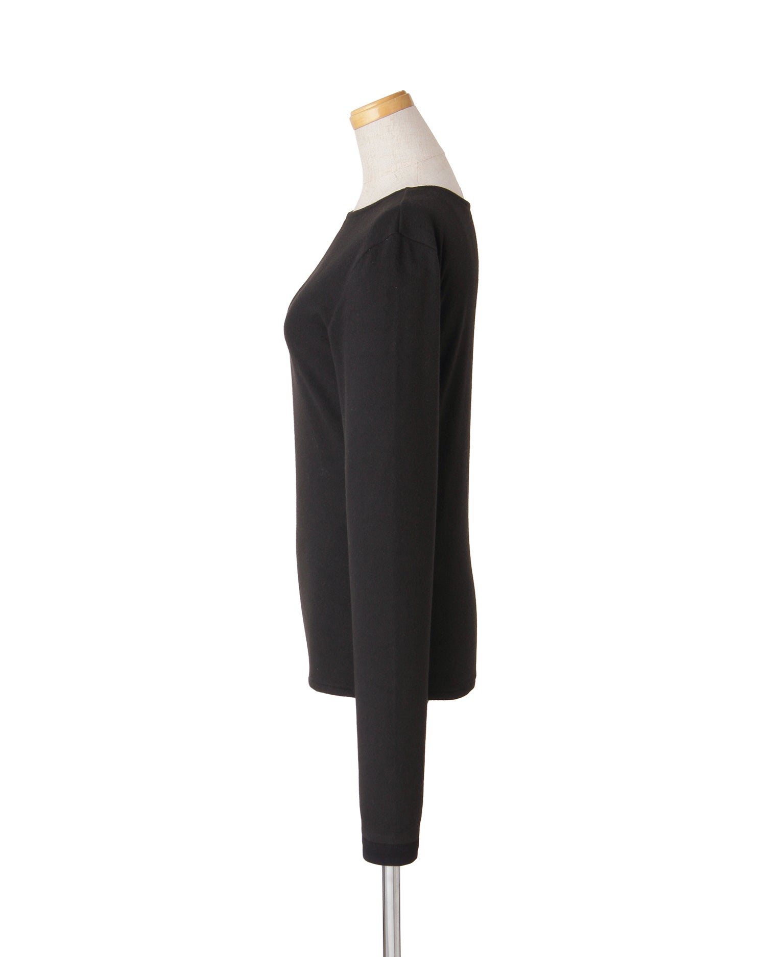 ジャージーカットソー<ブラック>