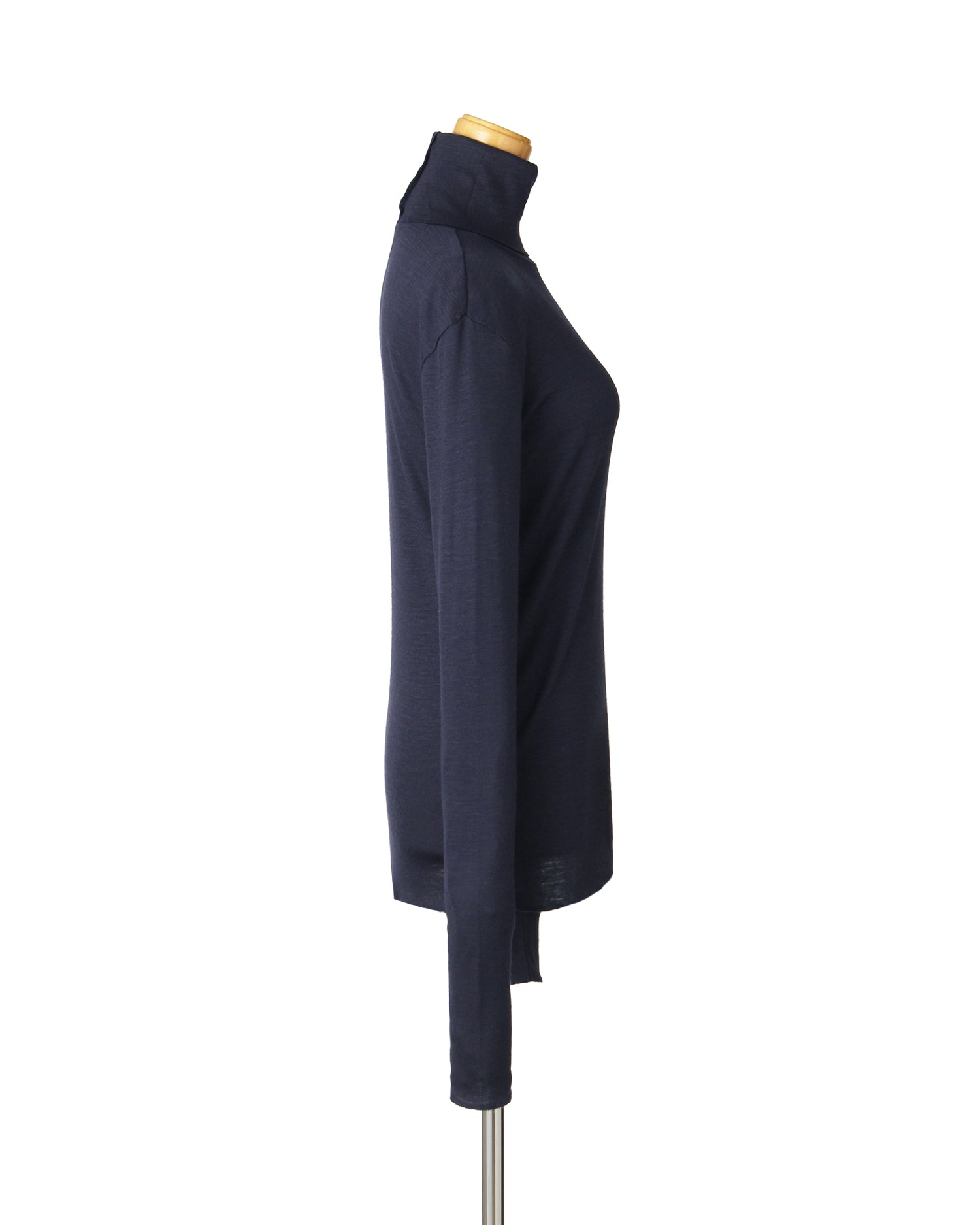 【プレミアム会員先行販売】【新色】タートルネックカットソー<ネイビー>