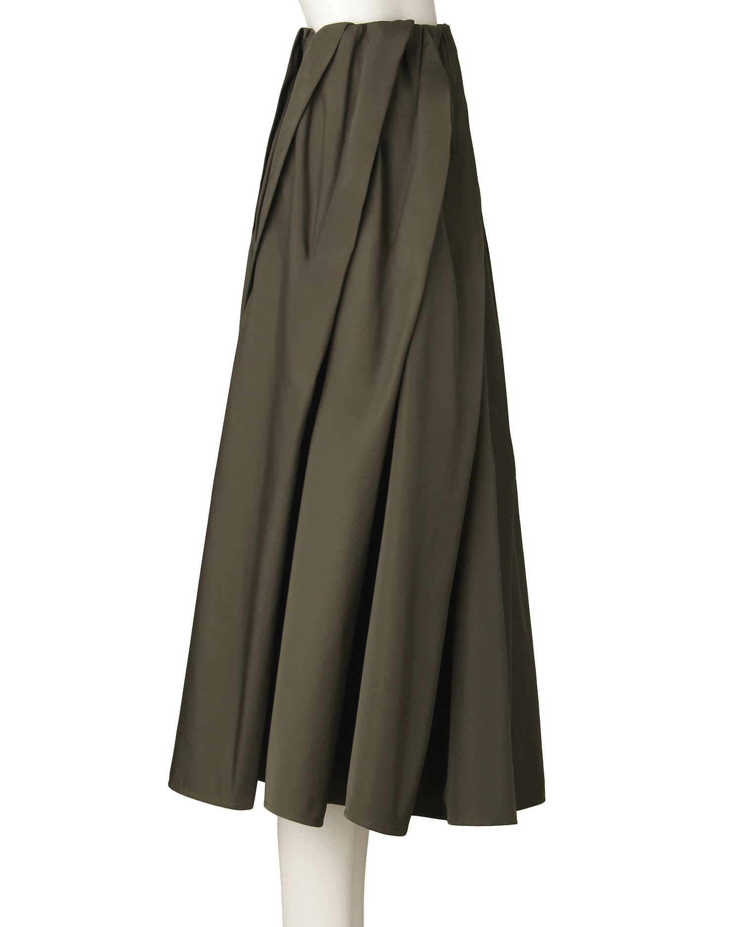 ランダムタックスカート<カーキ>