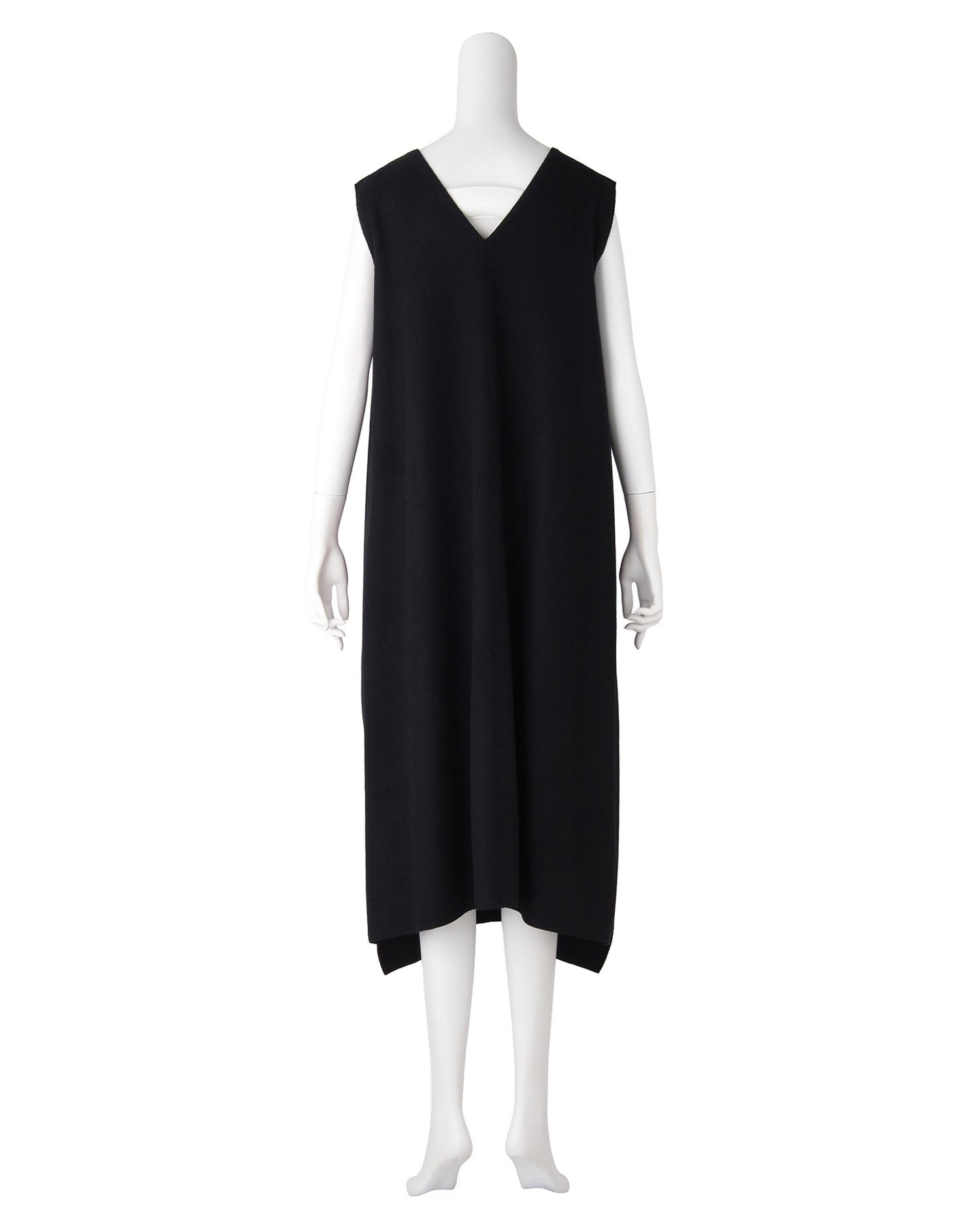 ウールVネックワンピース