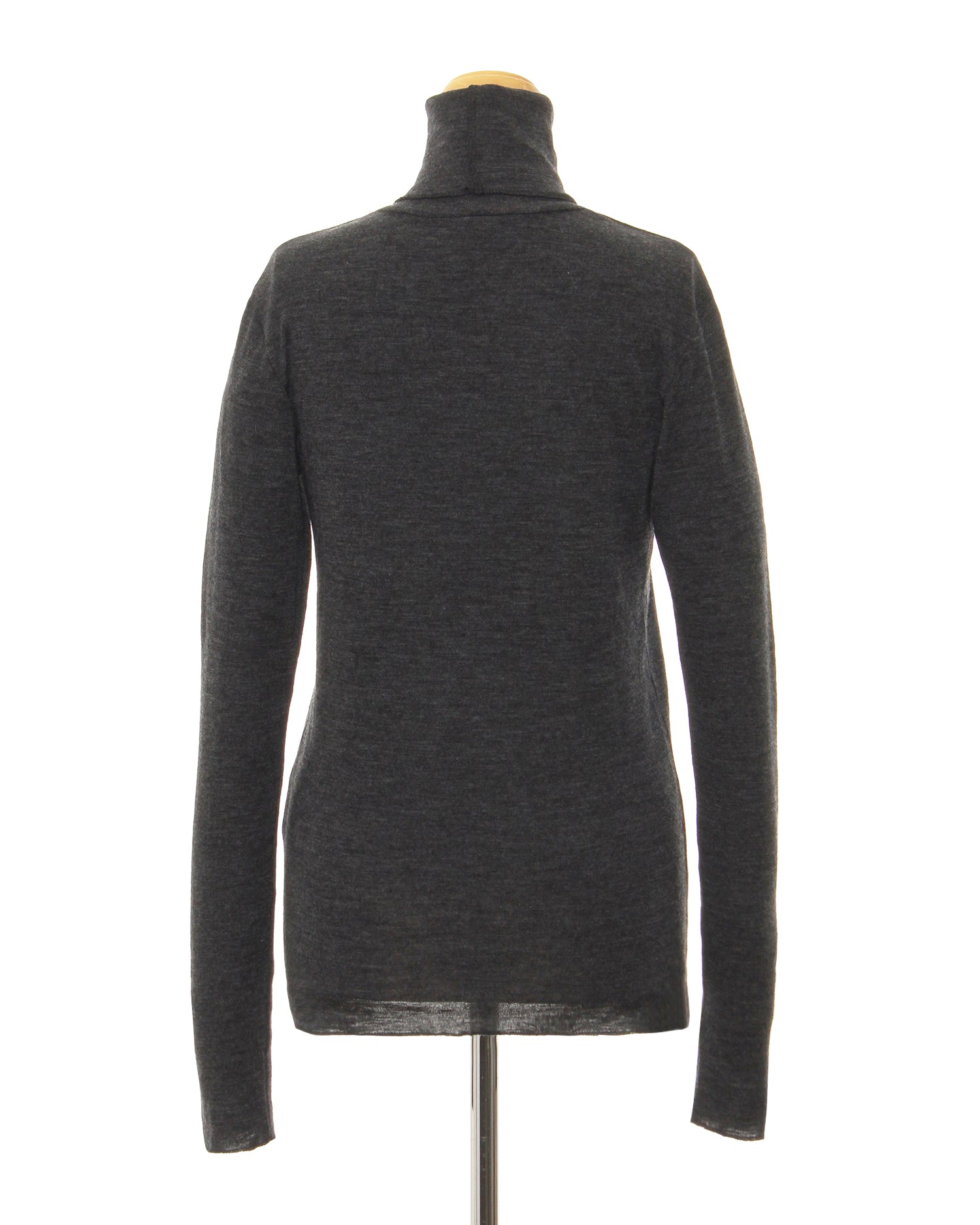 Turtleneck cut and sew (charcoal gray)