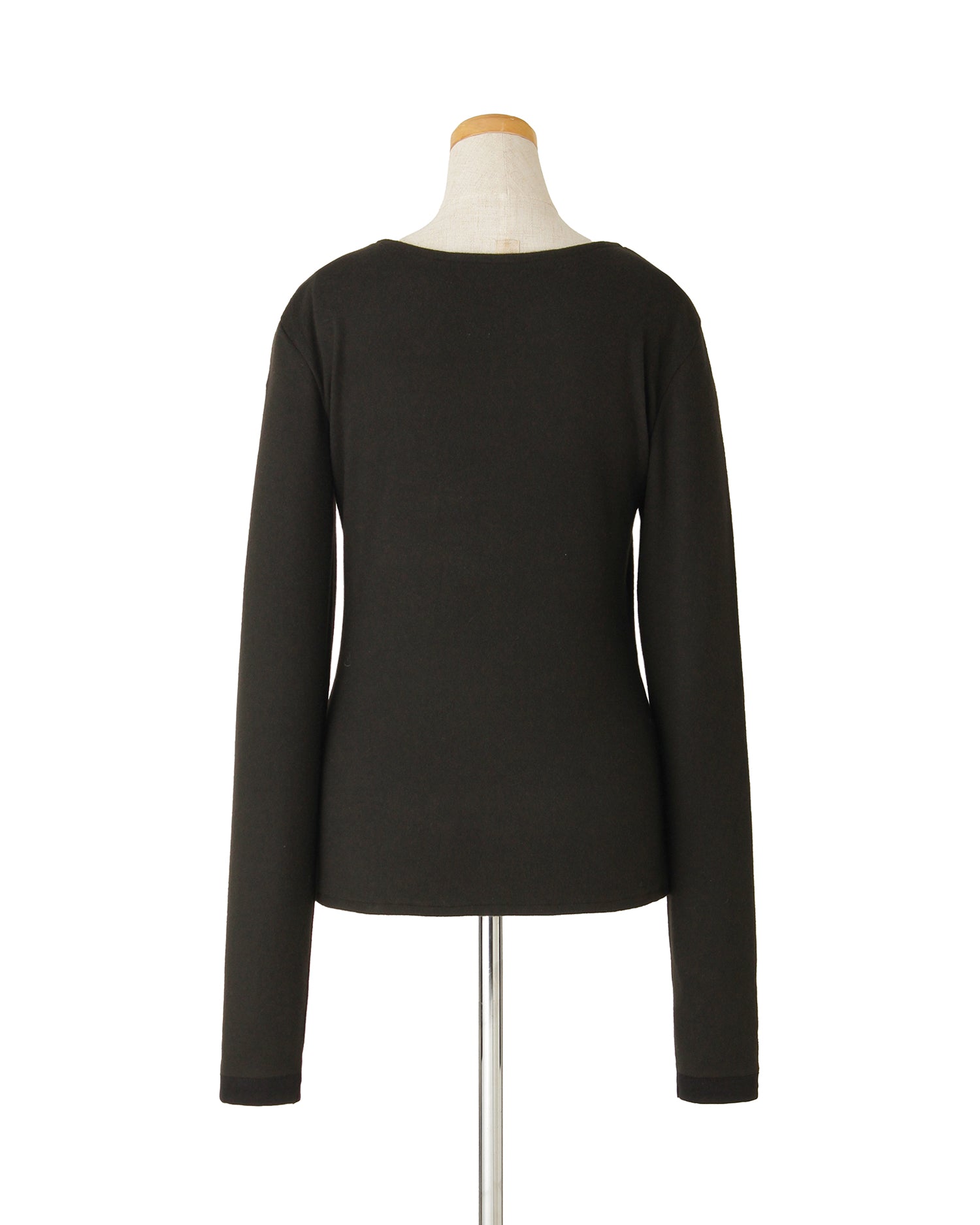 ジャージーカットソー<ブラック>