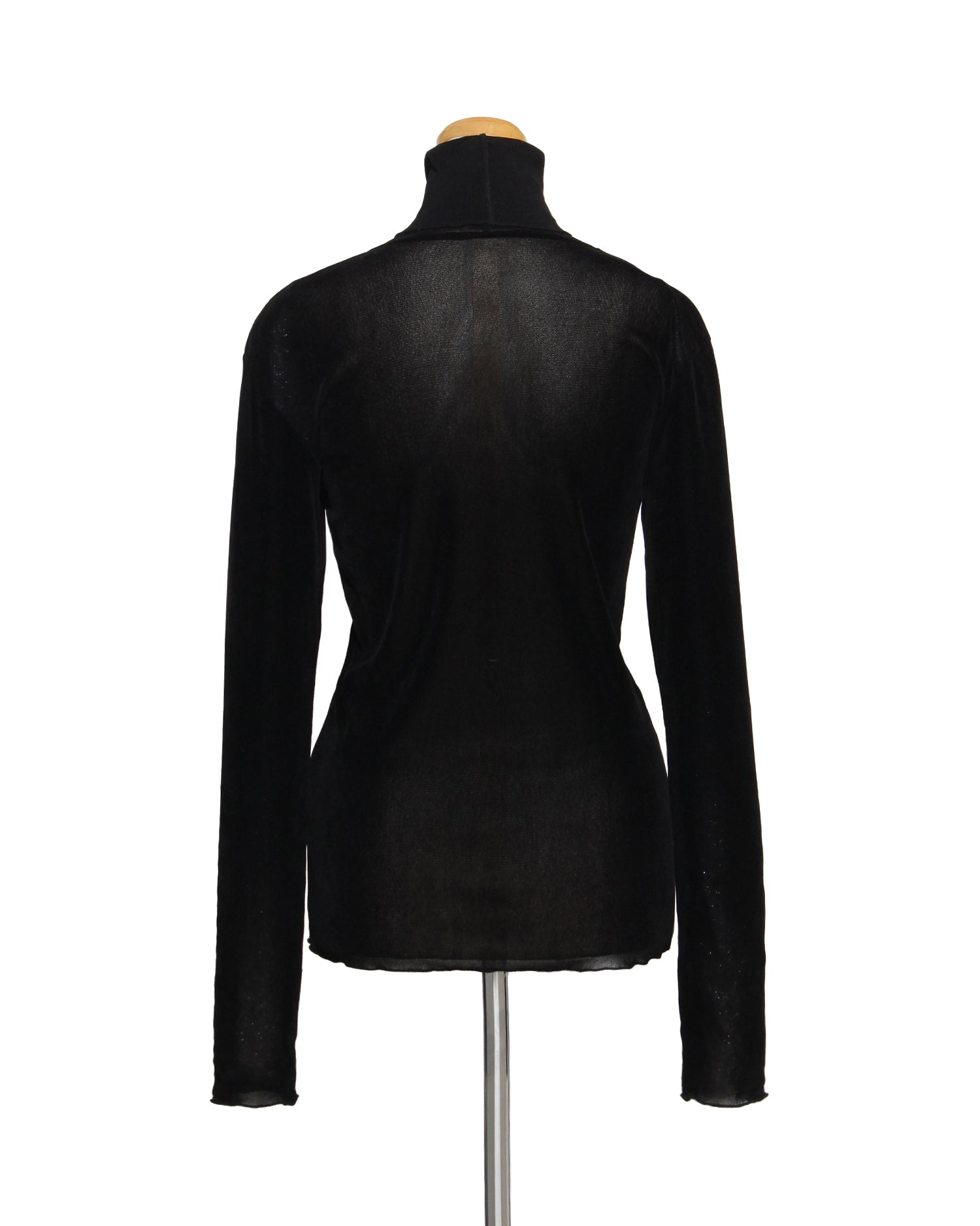 ベロア調タートルプルオーバー