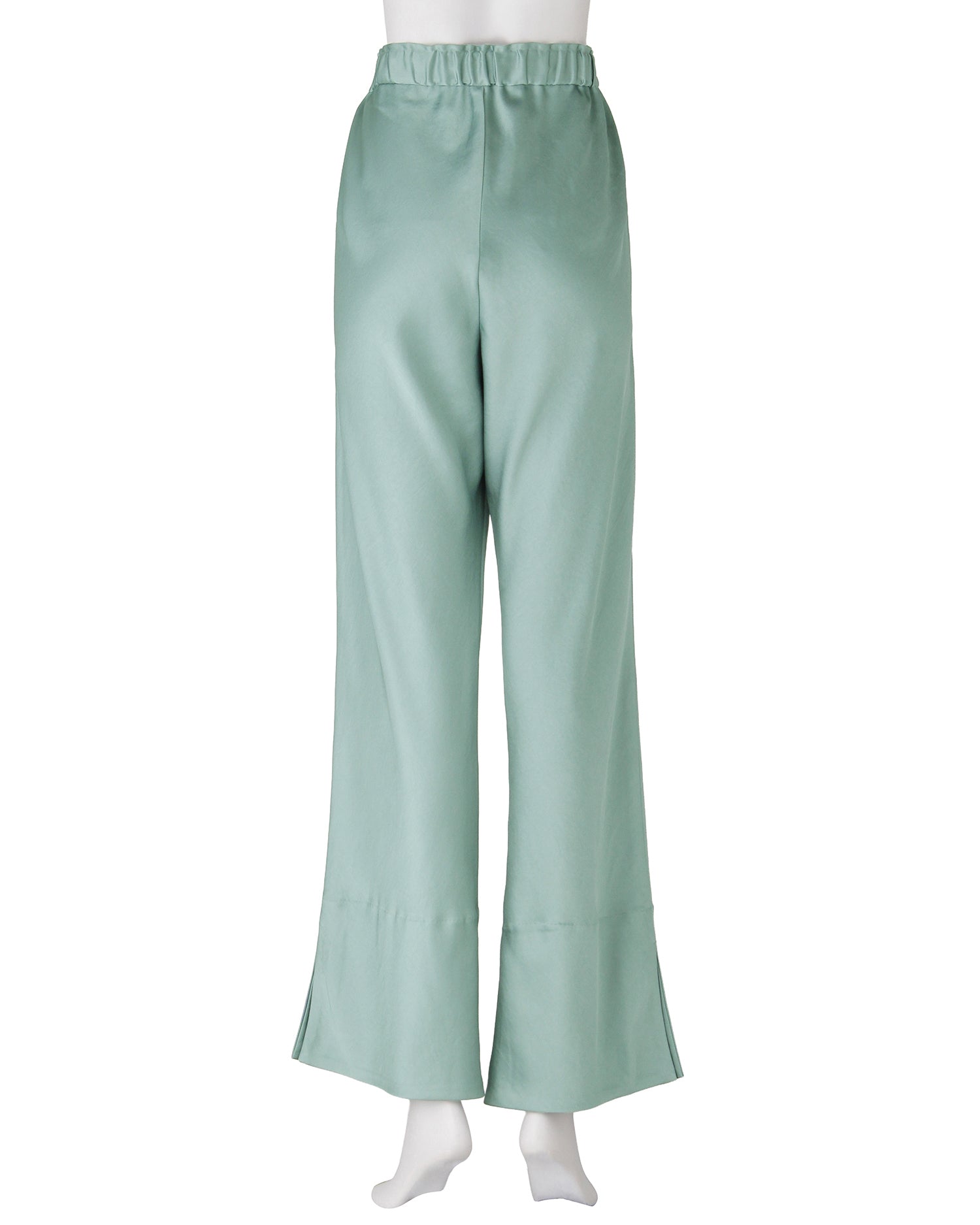 サテンバイヤスパンツ<グリーン>