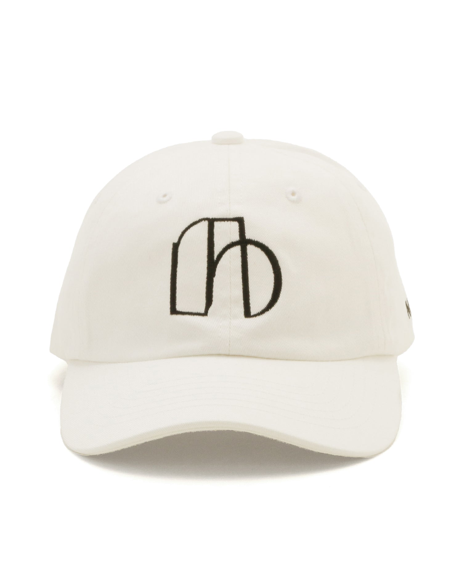 NUMBER.b logo embroidered cap (canvas) &lt;white&gt;