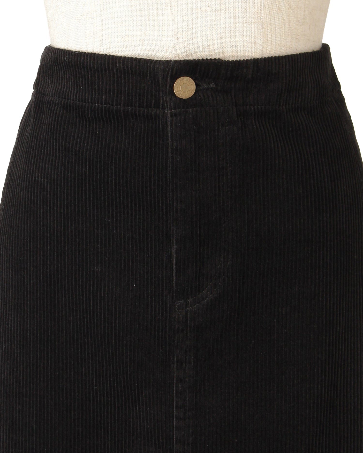 コーデュロイスカート<ブラック>