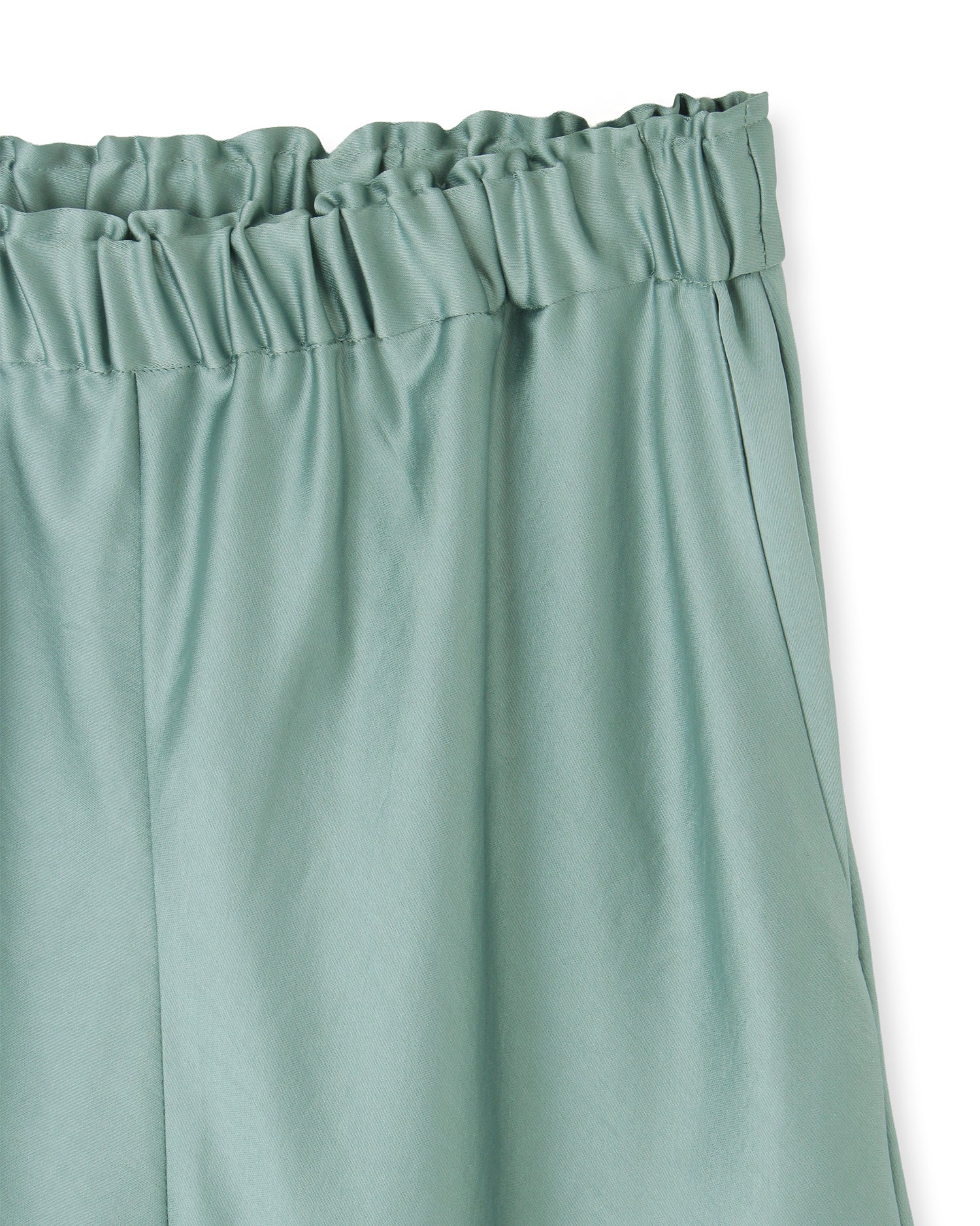 サテンバイヤスパンツ<グリーン>