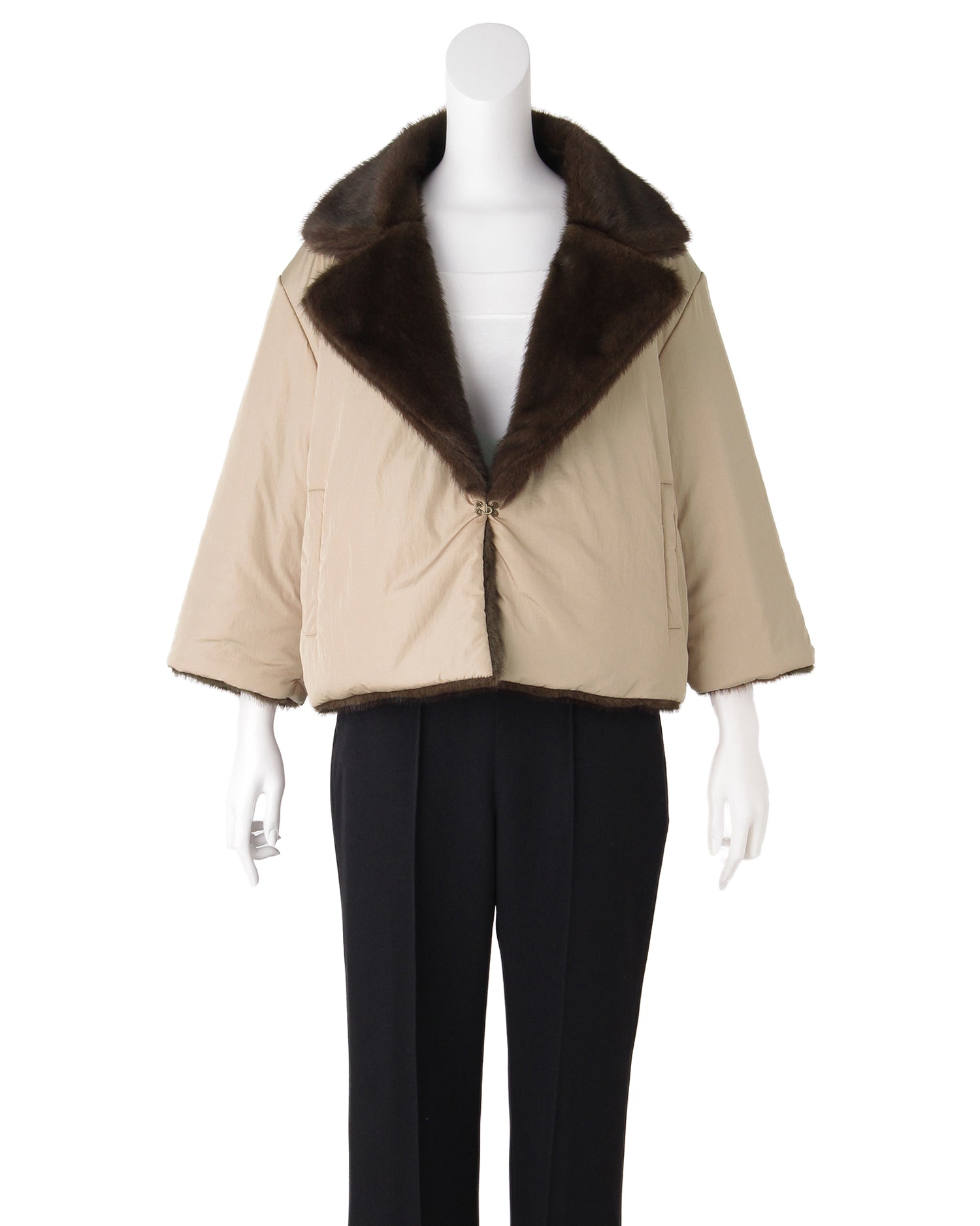 リバーシブルフェイクファージャケット