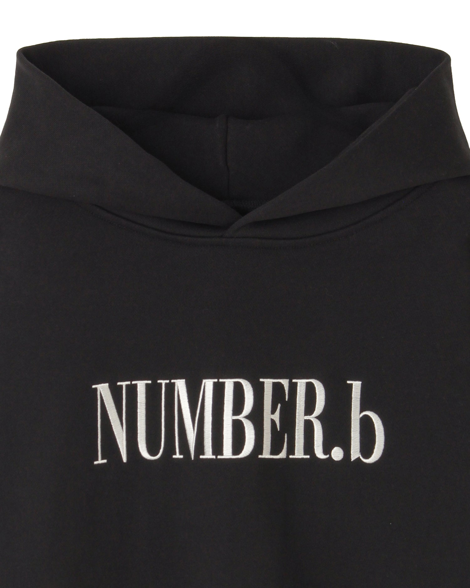 【POP UP STORE先行販売】NUMBER.b ロゴパーカ(刺繍)<ブラック>