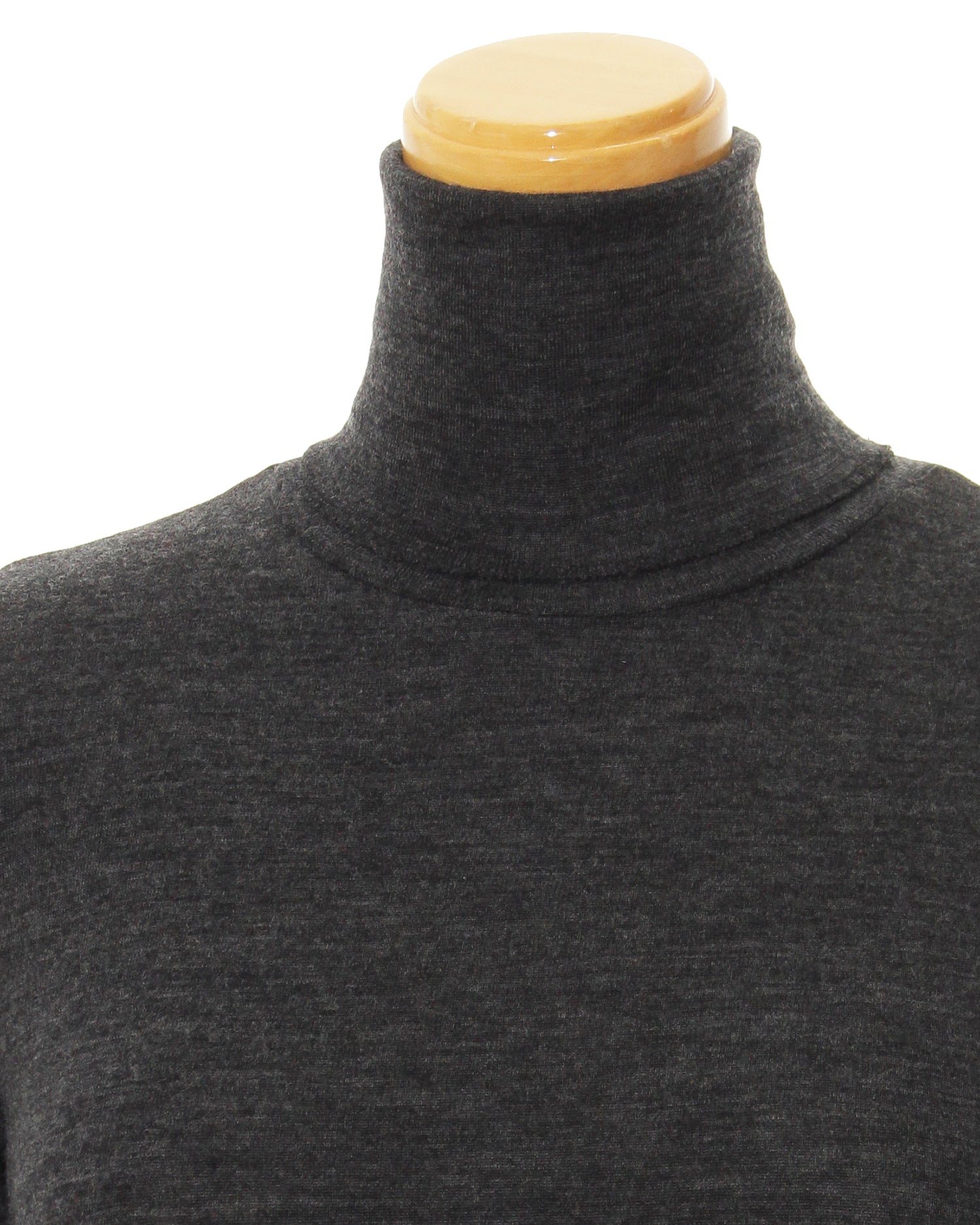 Turtleneck cut and sew (charcoal gray)