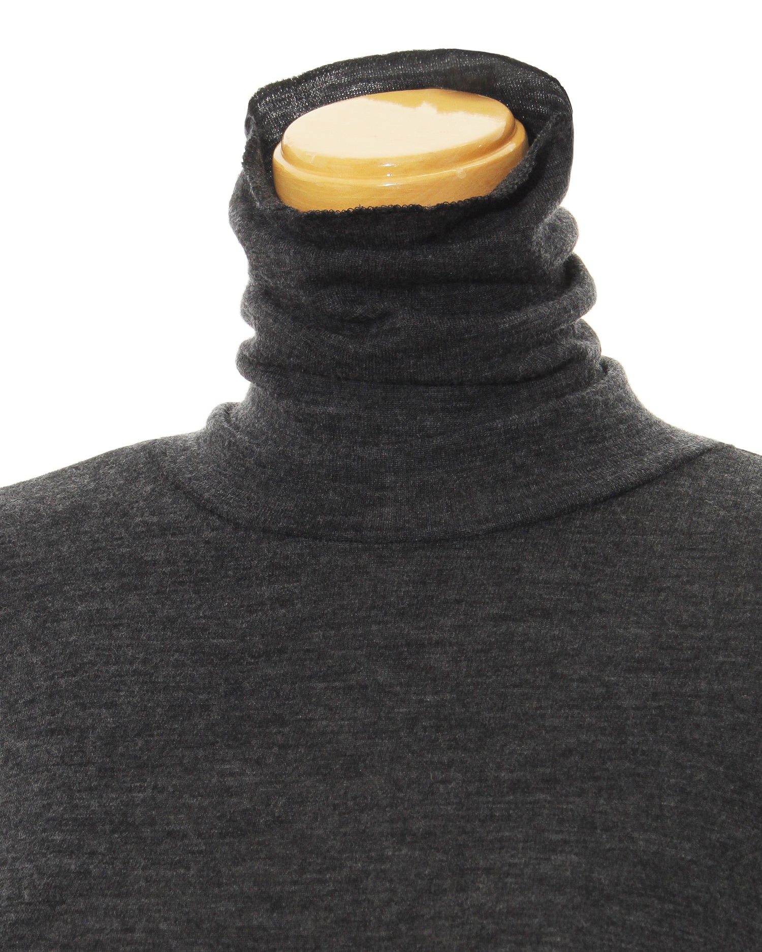 Turtleneck cut and sew (charcoal gray)