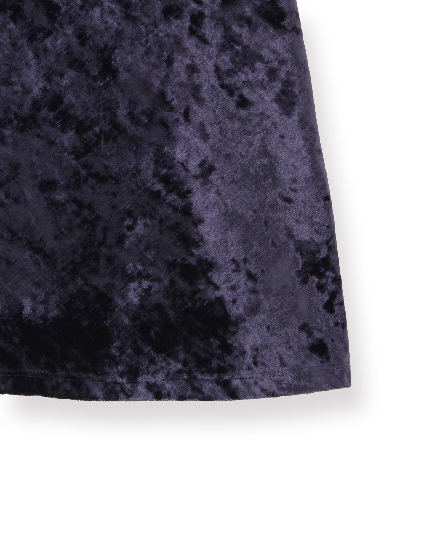 ベロアスカート<ネイビー>