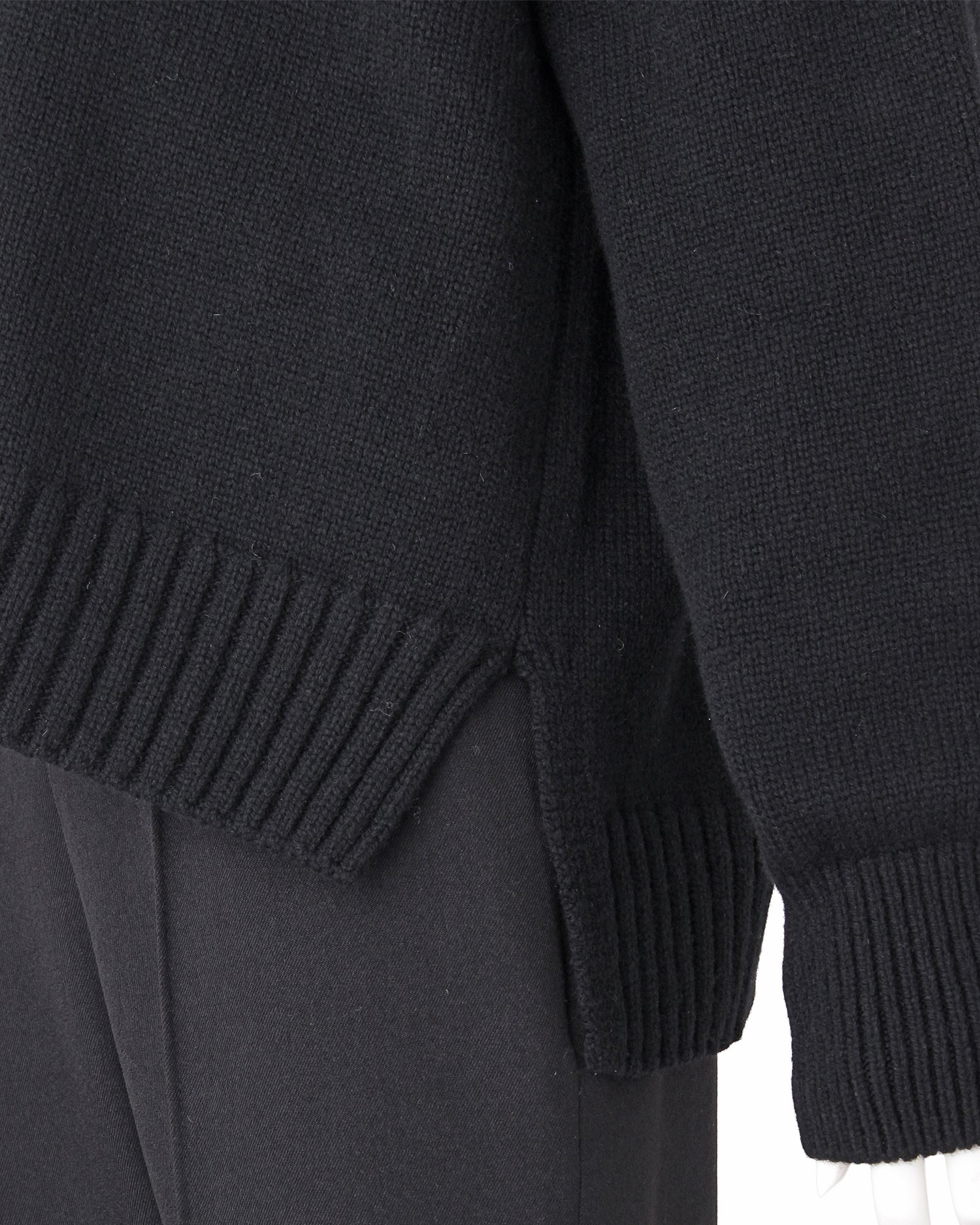 <SLOANE別注>5G ウールカシミヤニット<ブラック>