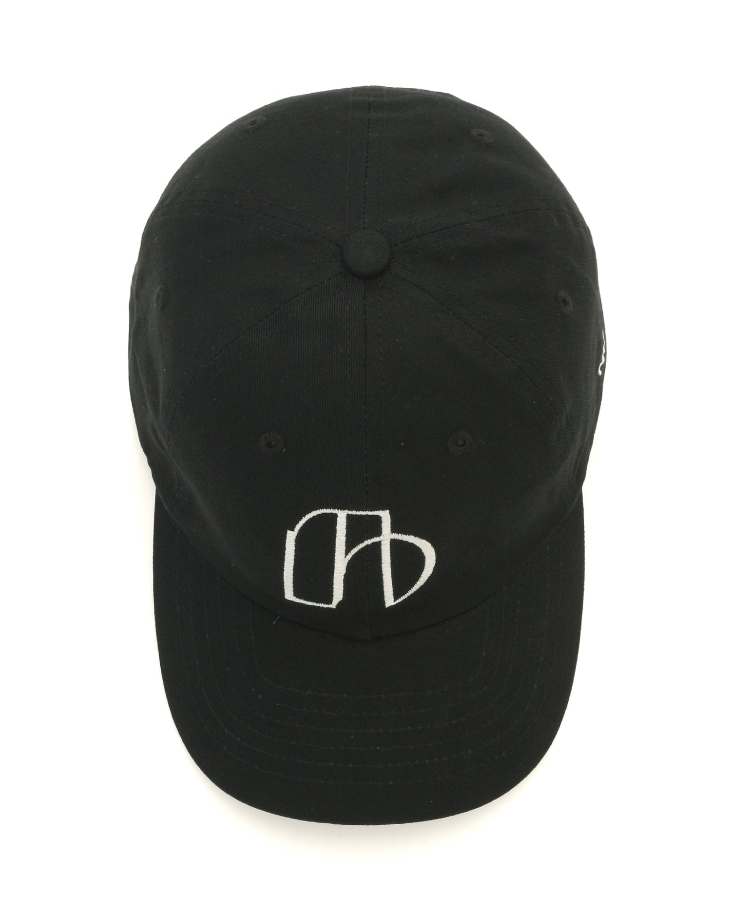 NUMBER.b logo embroidered cap (canvas) &lt;black&gt;
