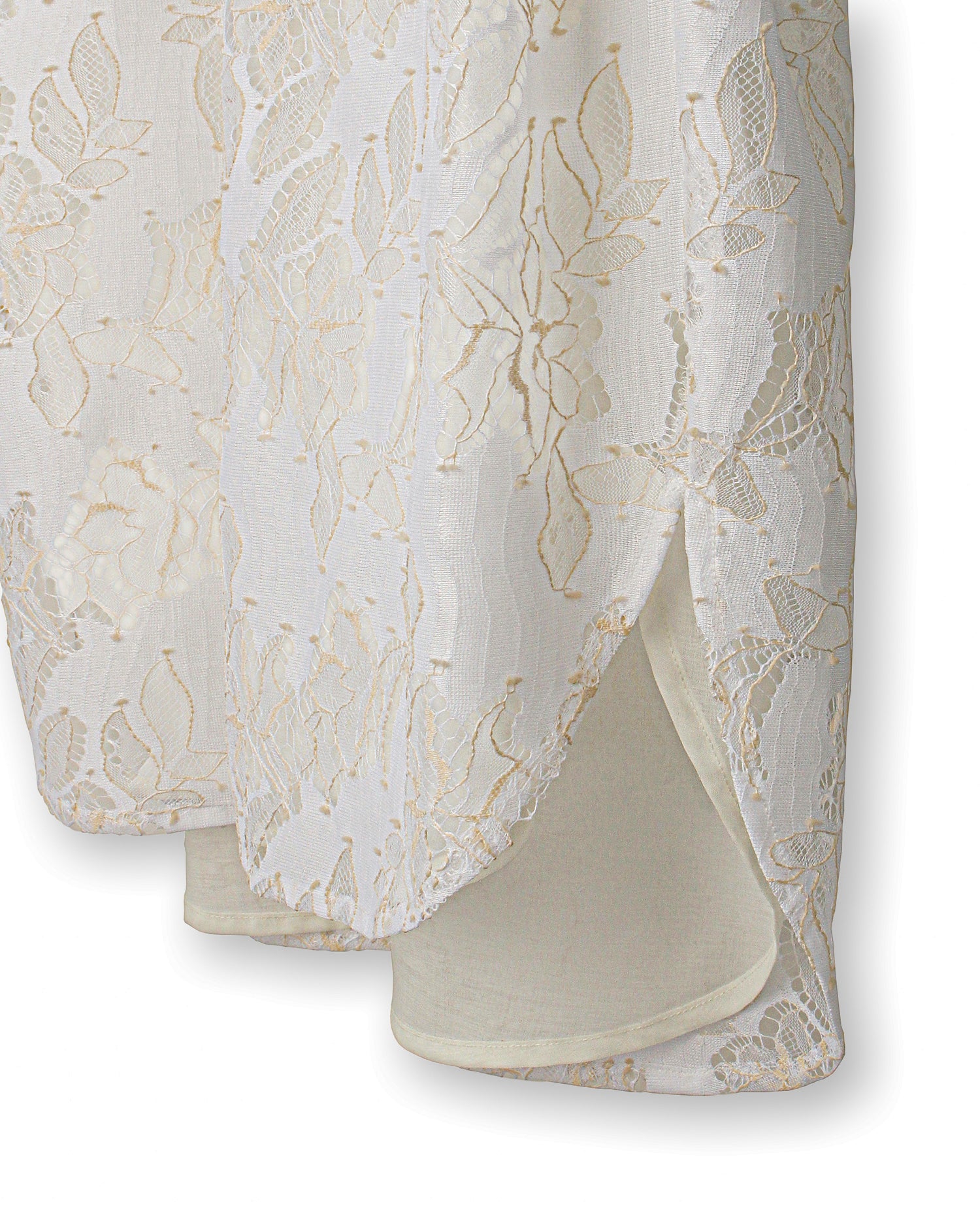 Lace sleeveless blouse (white)