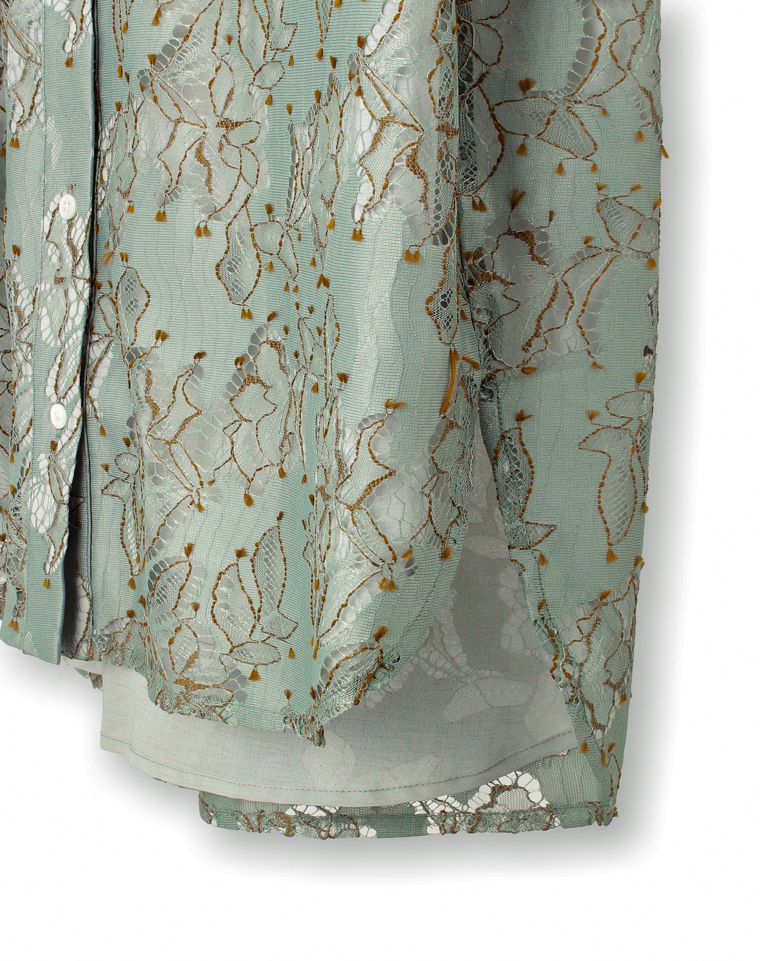 Lace sleeveless blouse (khaki)