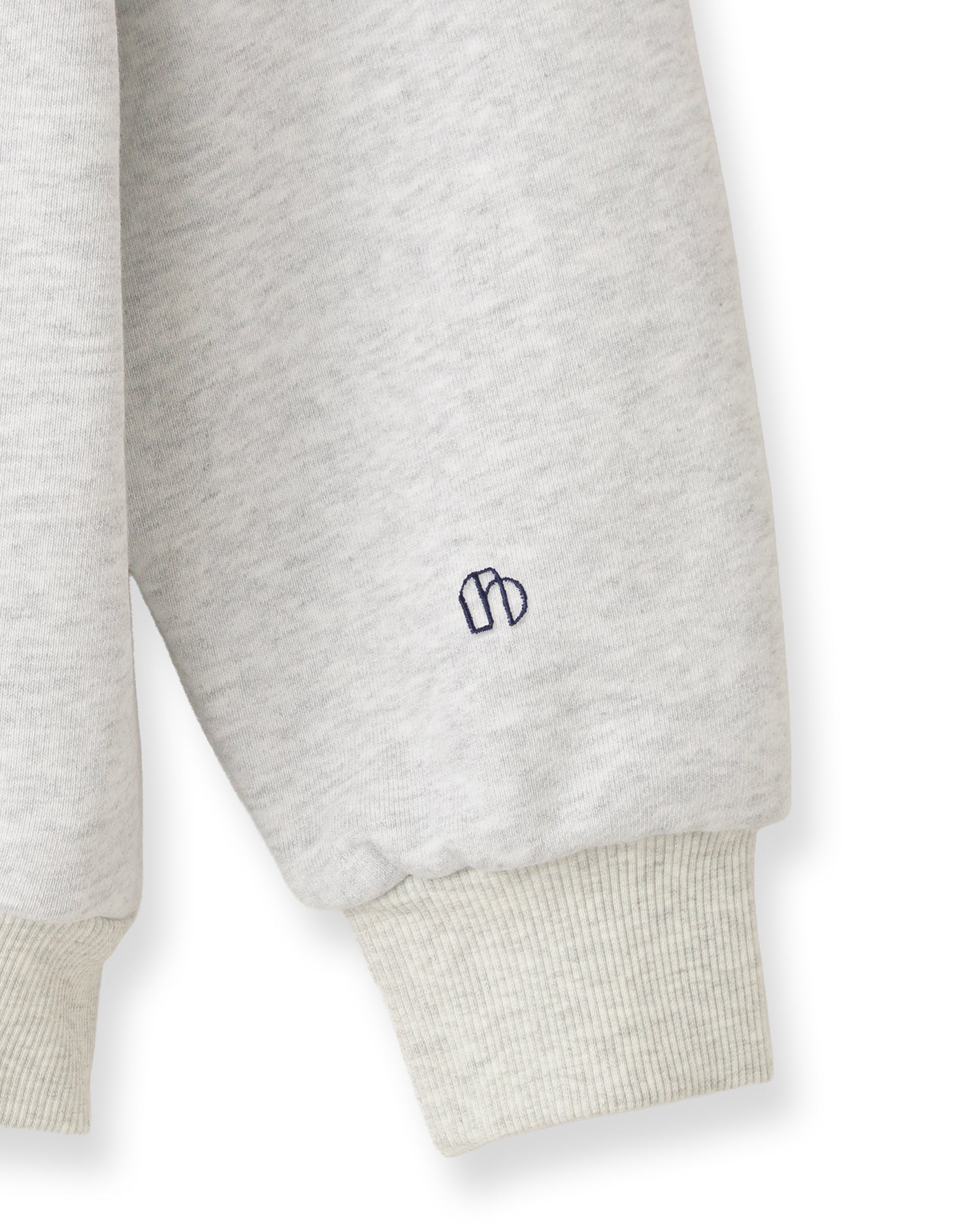 【POP UP STORE先行販売】NUMBER.b ロゴパーカ(刺繍)<ライトグレー>