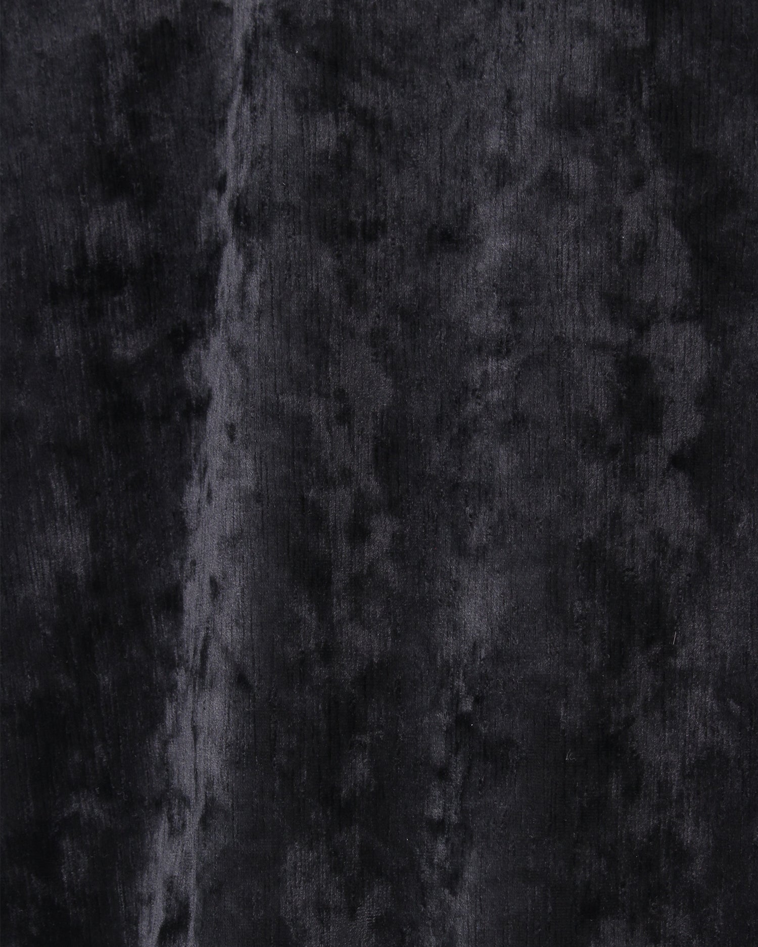 ベロアクルーネックプルオーバー<ブラック>