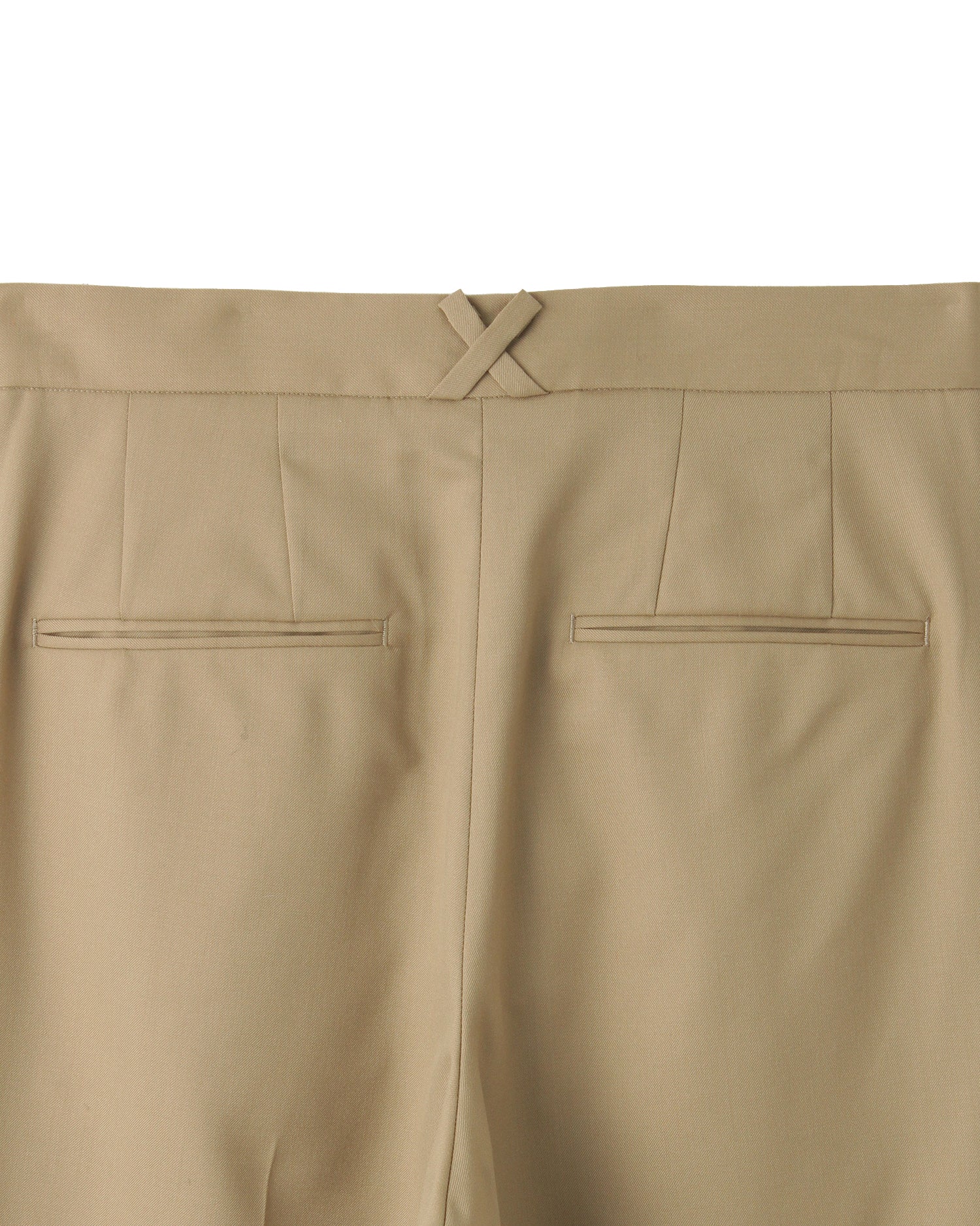 Semi-wide pleated pants &lt;camel&gt;
