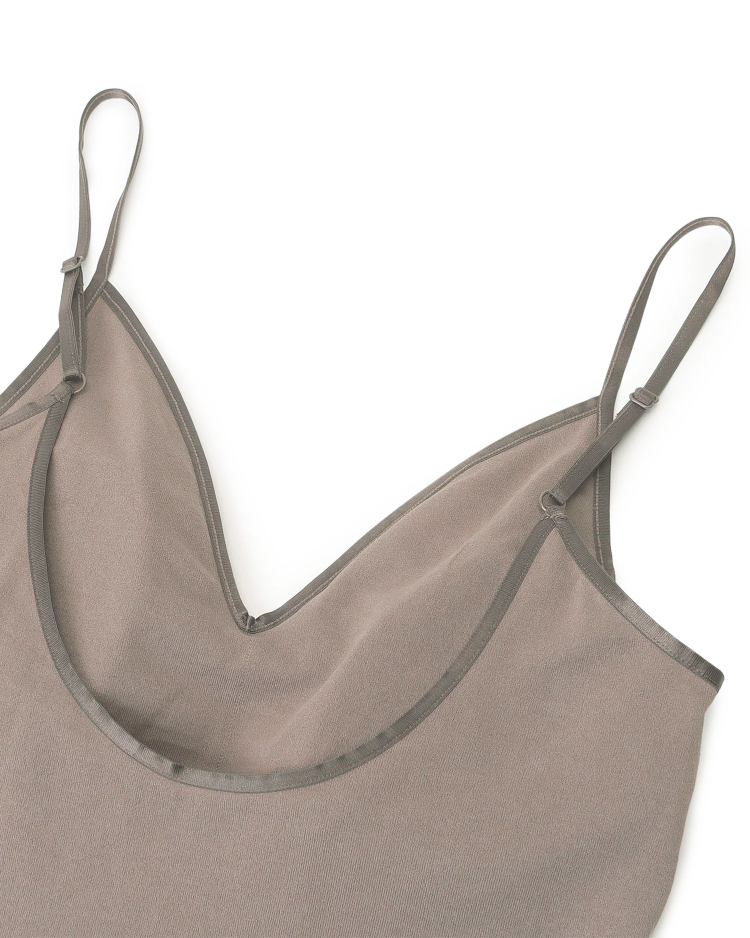 UNDERSON UNDERSON for AMARC カップ付バックオープンキャミソール<モカ>