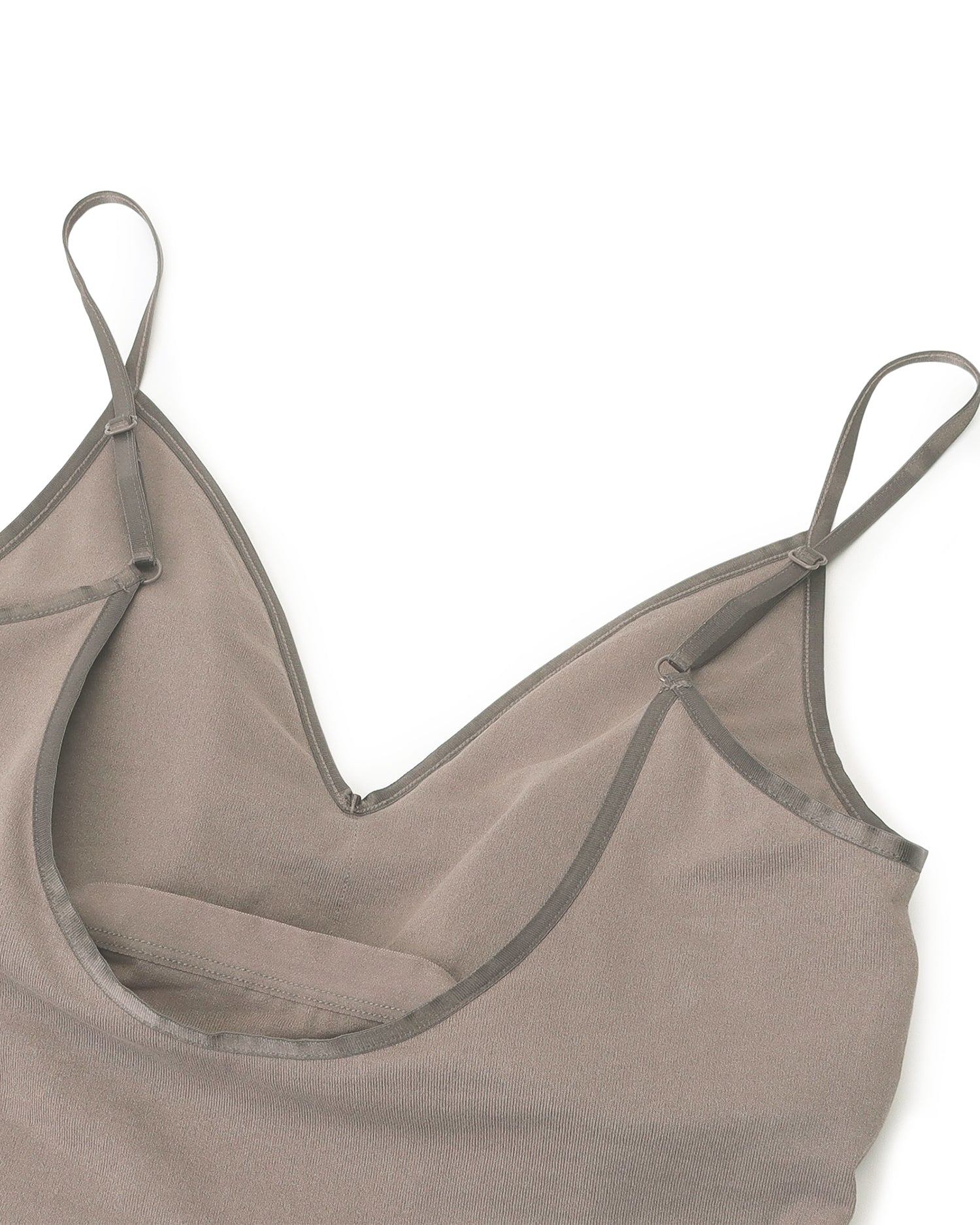 UNDERSON UNDERSON for AMARC カップ付バックオープンキャミソール<モカ>