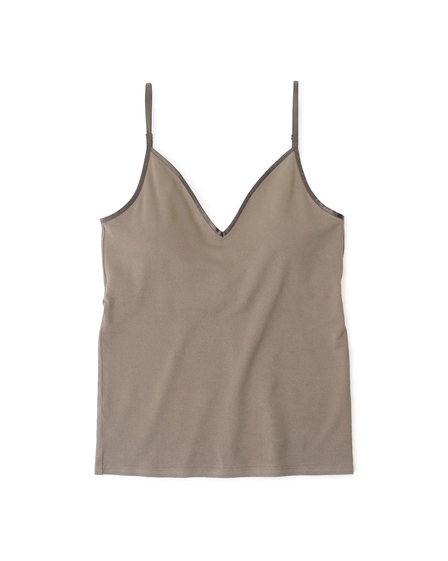 UNDERSON UNDERSON for AMARC カップ付バックオープンキャミソール<モカ>