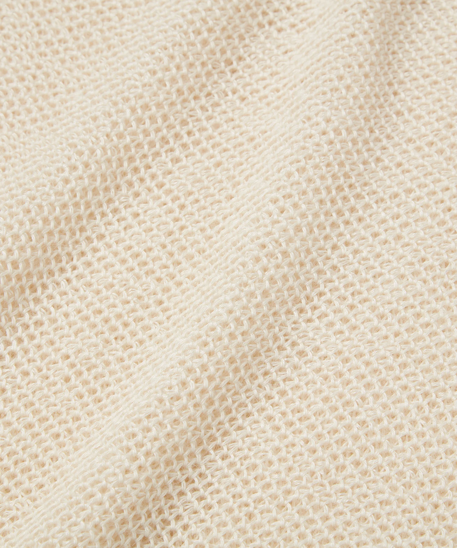 <TOQUE>アルパカシルクハニカムメッシュニット<オフホワイト>