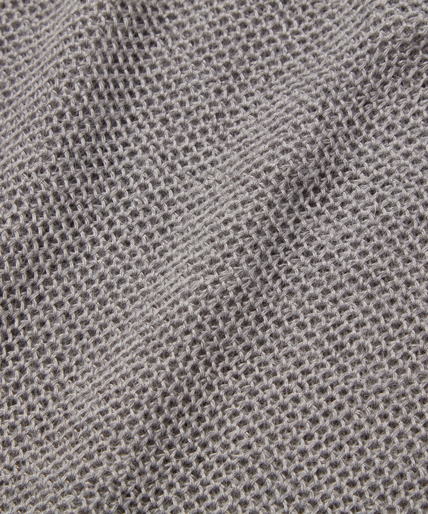 <TOQUE>アルパカシルクハニカムメッシュニット<グレー>