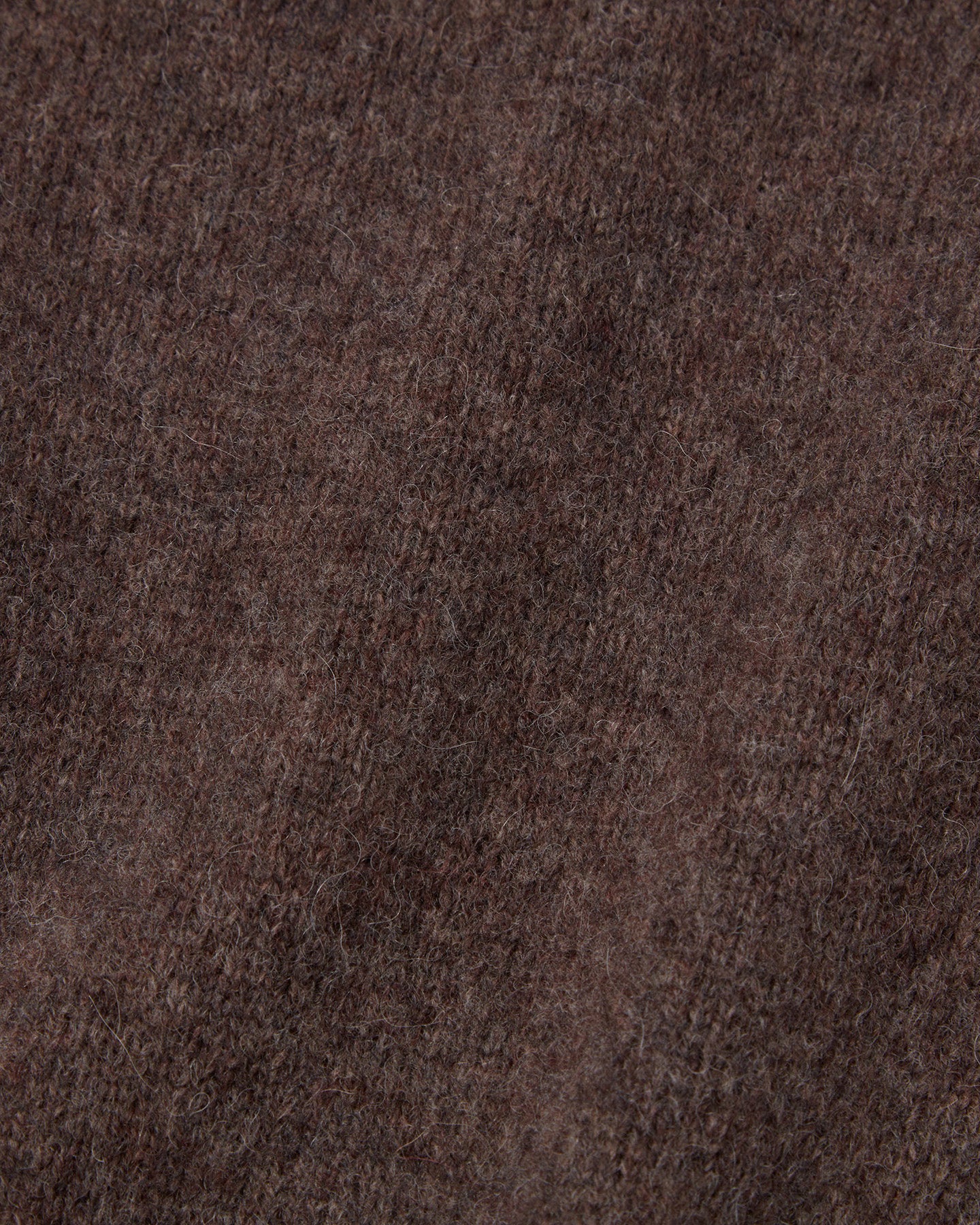 <TOQUE>アルパカウール縮絨ニットカーディガン<ブラウン>