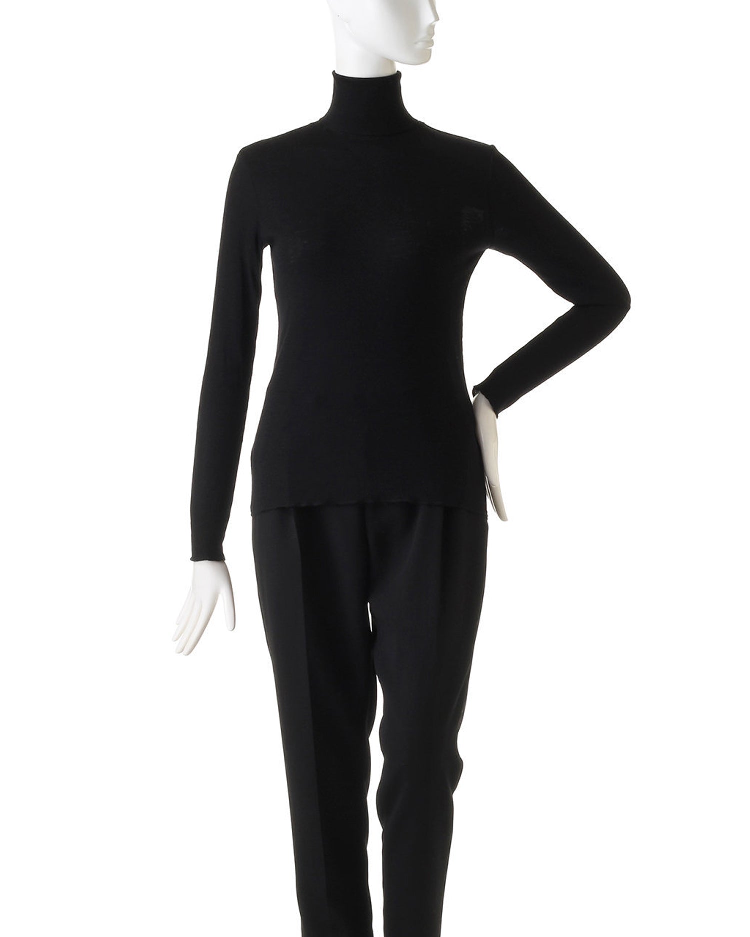 Turtleneck Cut & Sewn <Black>