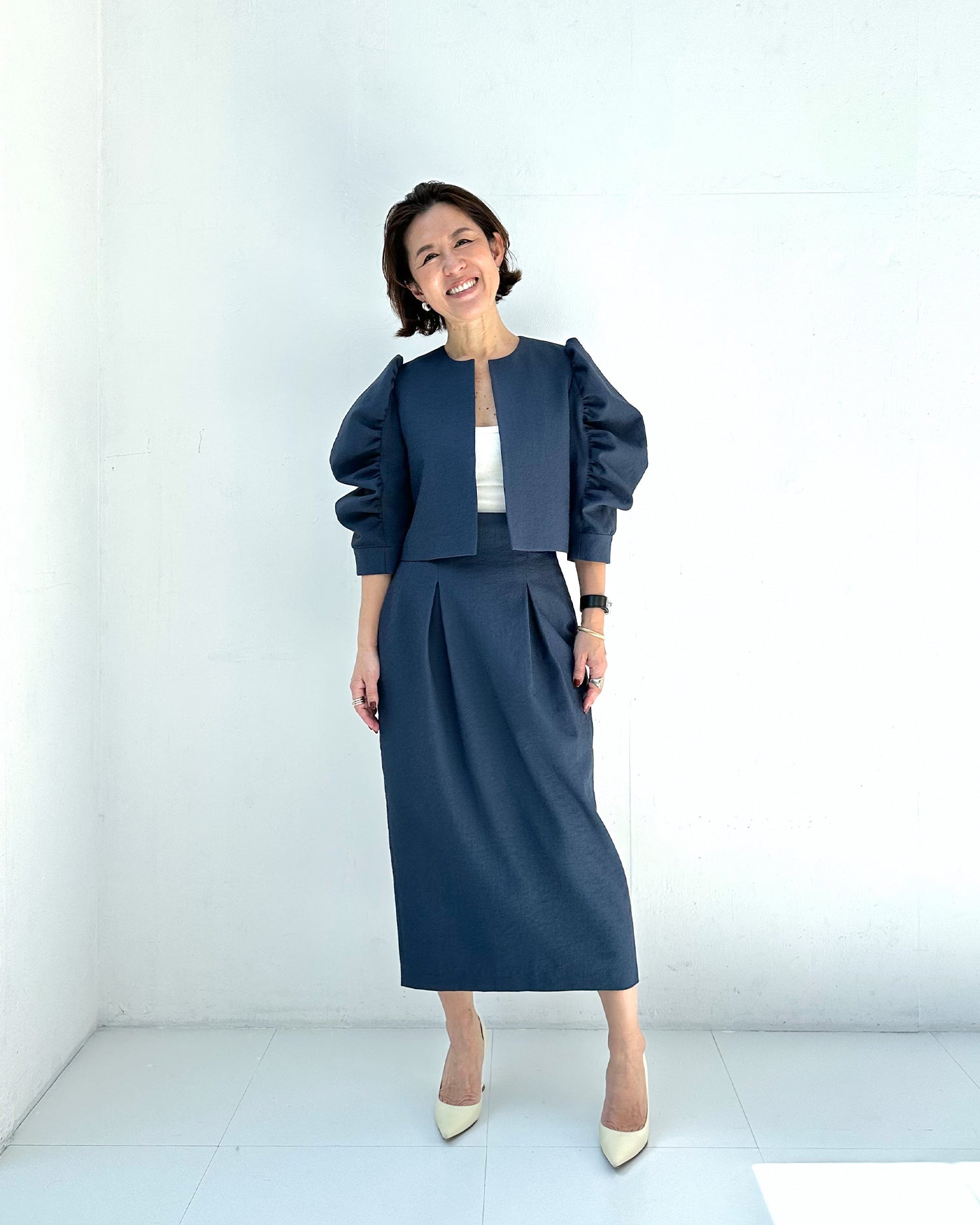 Cocoon Tuck Skirt