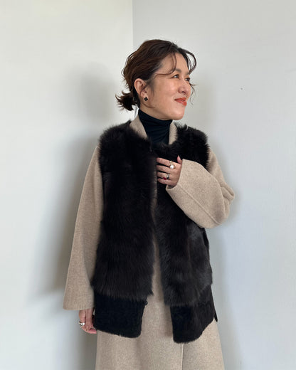 【受注販売】＜KARL DONOGHUE＞Midi Gilet &amp; Fingerless Cuffs SET(AMARC Sprecial SET)