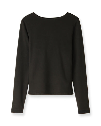 ジャージーカットソー＜ブラック＞