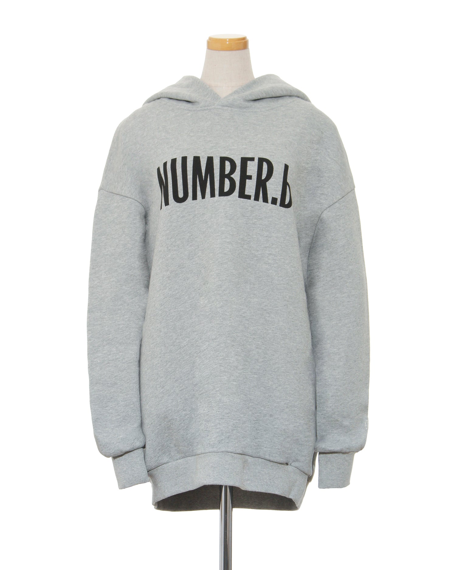 NUMBER.b logo hoodie (gray)